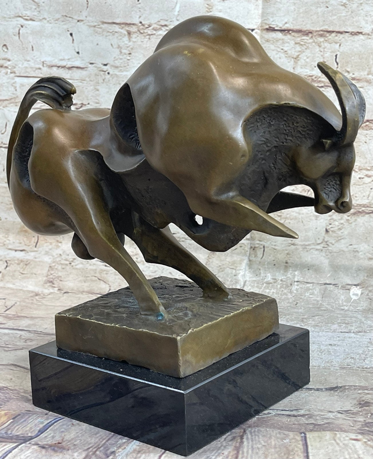 Bronze Sculpture Superb Quality Classic Artwork Bronze Sculpture Marble Base