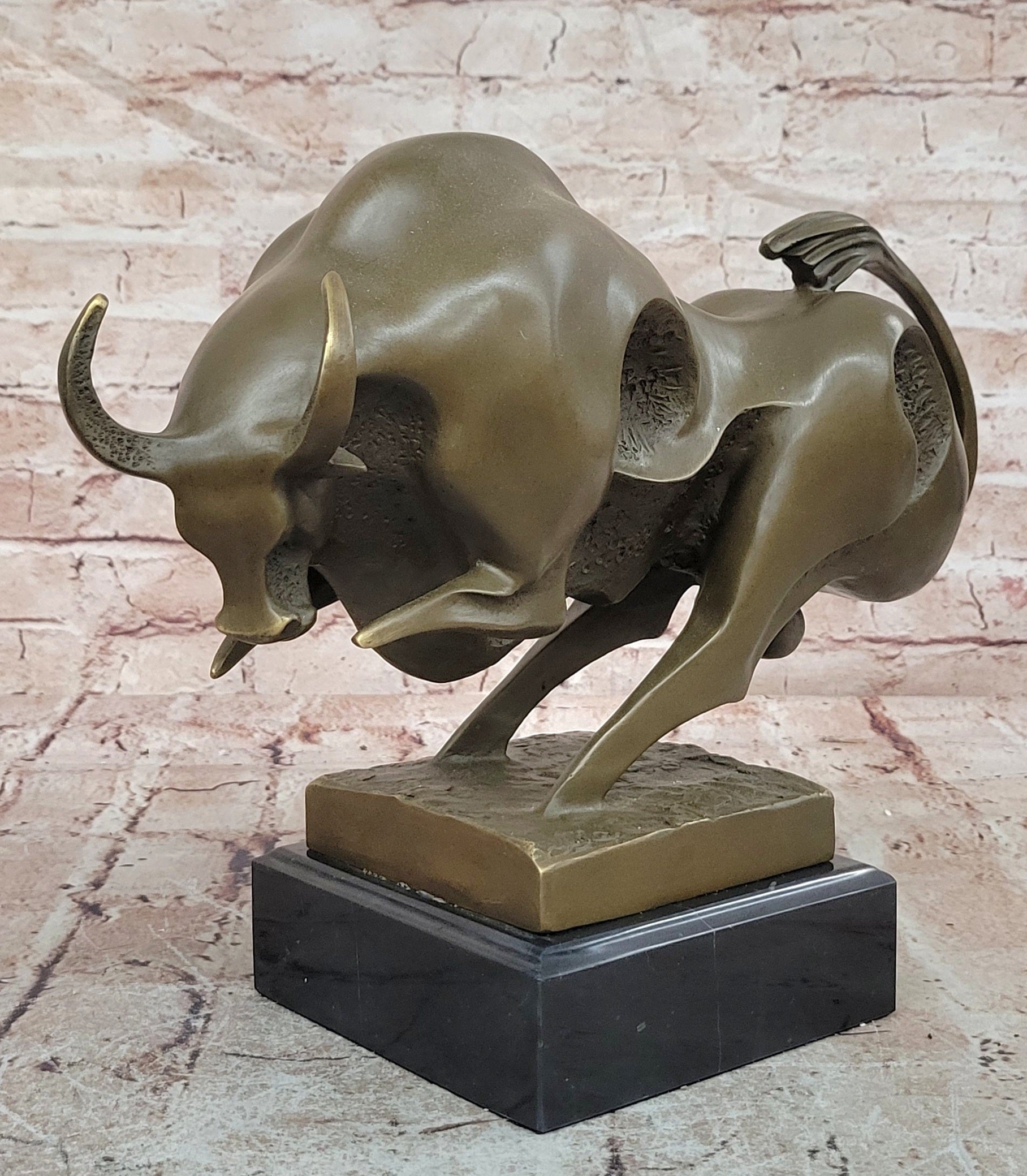 Bronze Sculpture Superb Quality Classic Artwork Bronze Sculpture Marble Base
