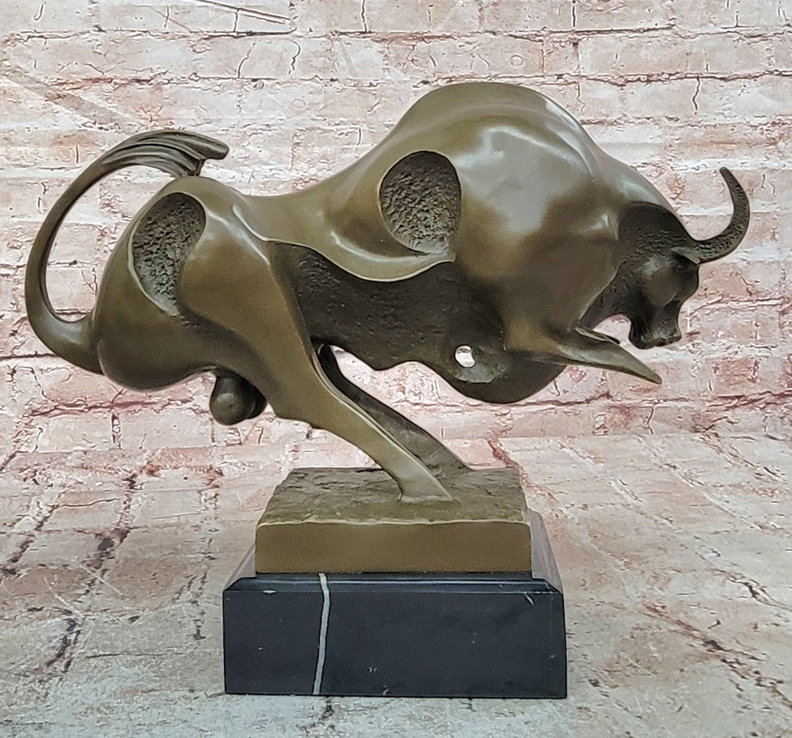 Bronze Sculpture Superb Quality Classic Artwork Bronze Sculpture Marble Base