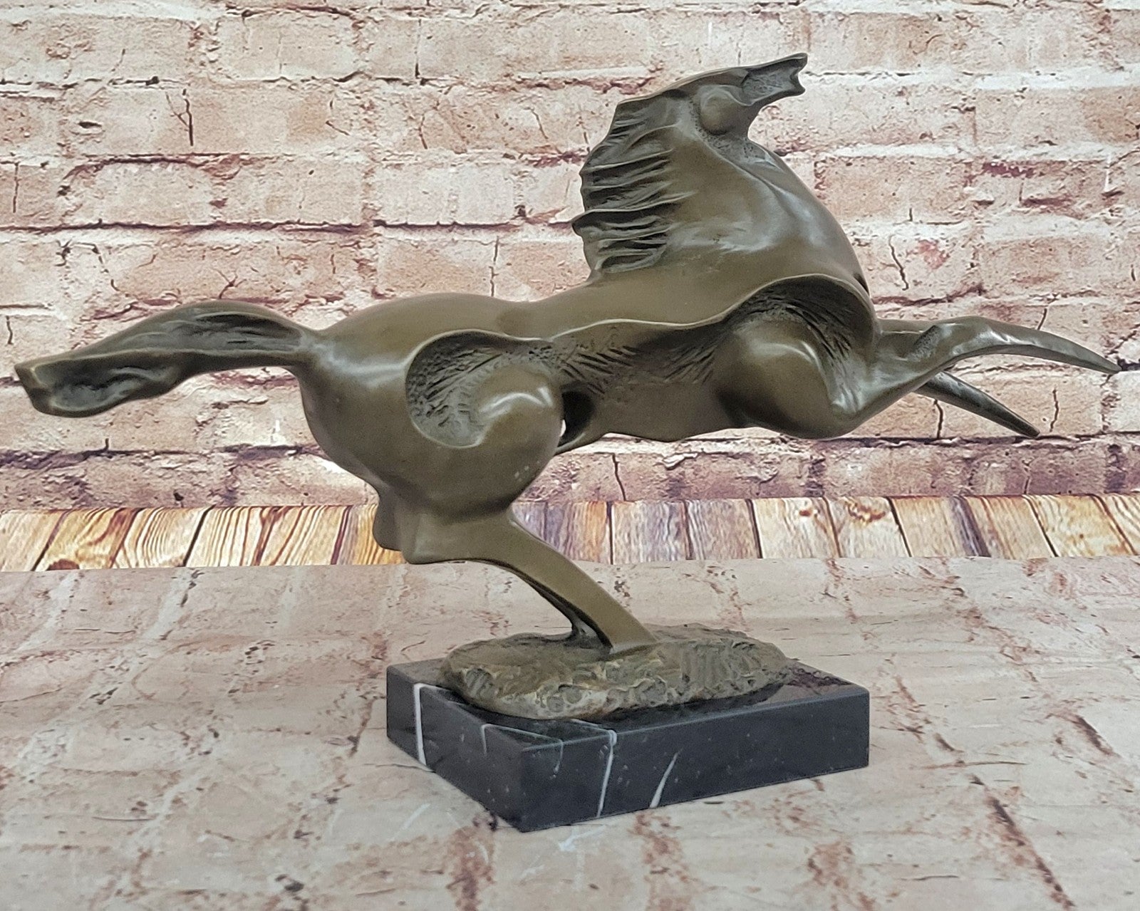 Lost wax Large Abstract Modern Art Horse Bronze Sculpture Statue By Milo Figure
