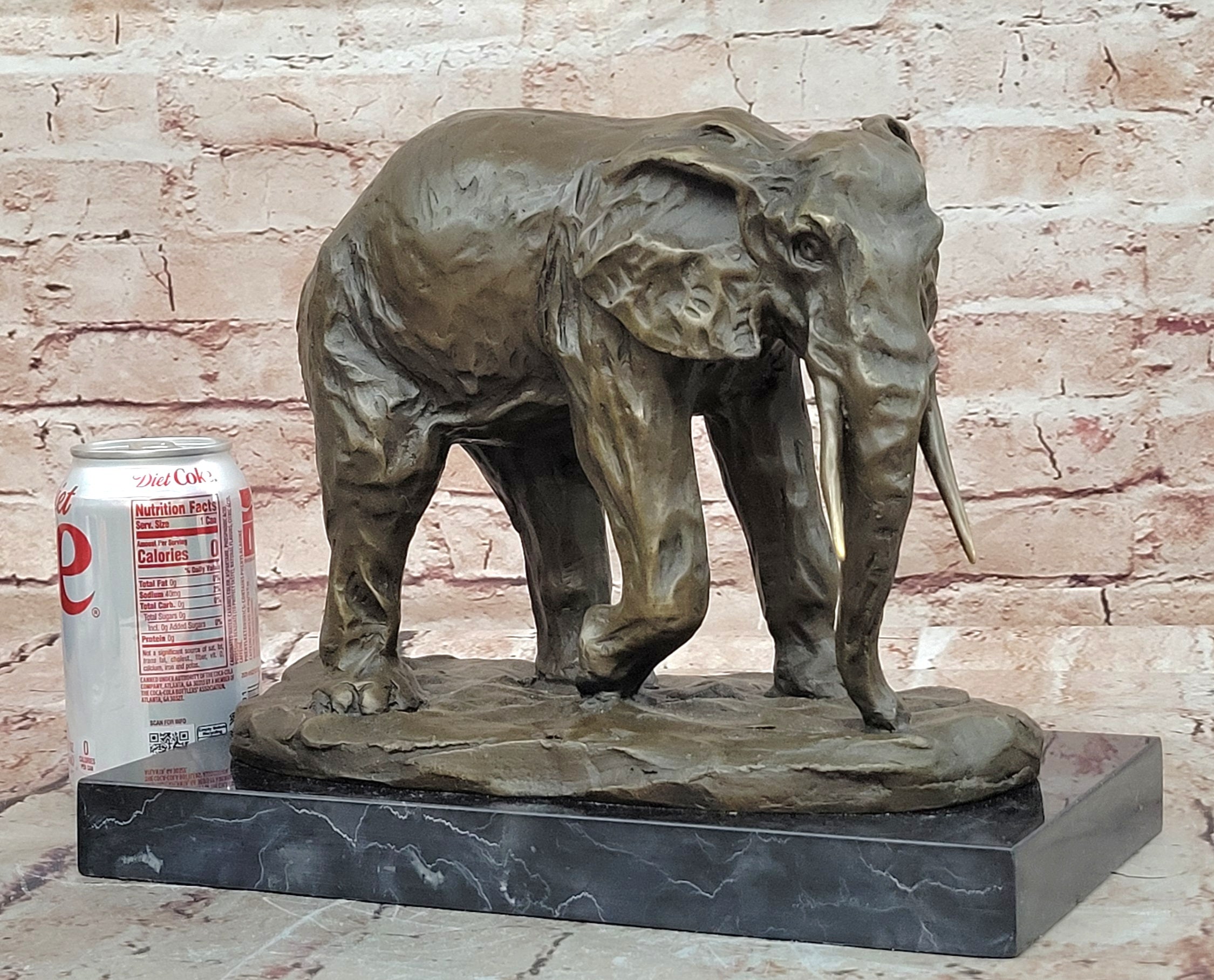 Milo Elephant Bronze Figurine Hot Cast Museum Quality Handcrafted Artwork