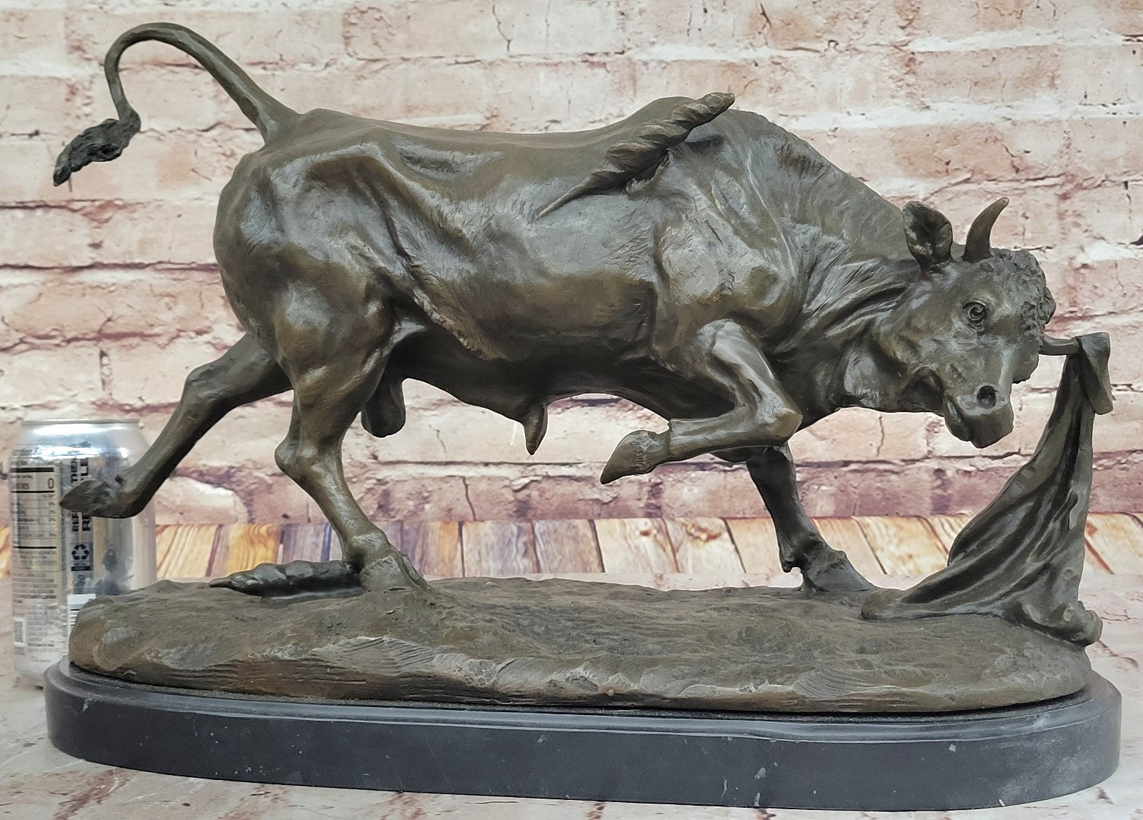 Bronze Sculpture Huge Stock Market Bull Fighting Home Office Decoration Sale