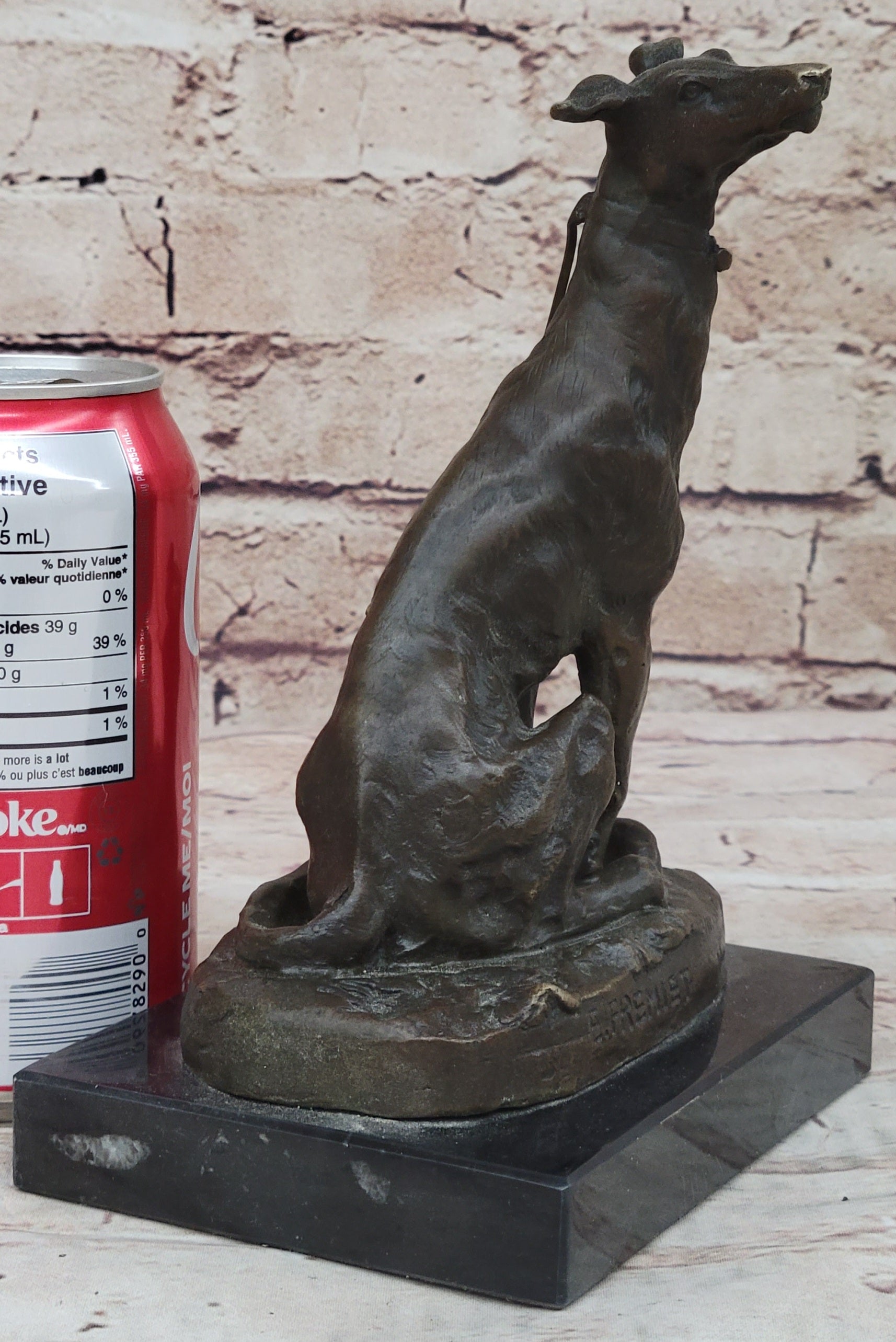 Vienna Bronze Greyhound Dog Animal Pet Bronze Trophy Sculpture Statue Figurine