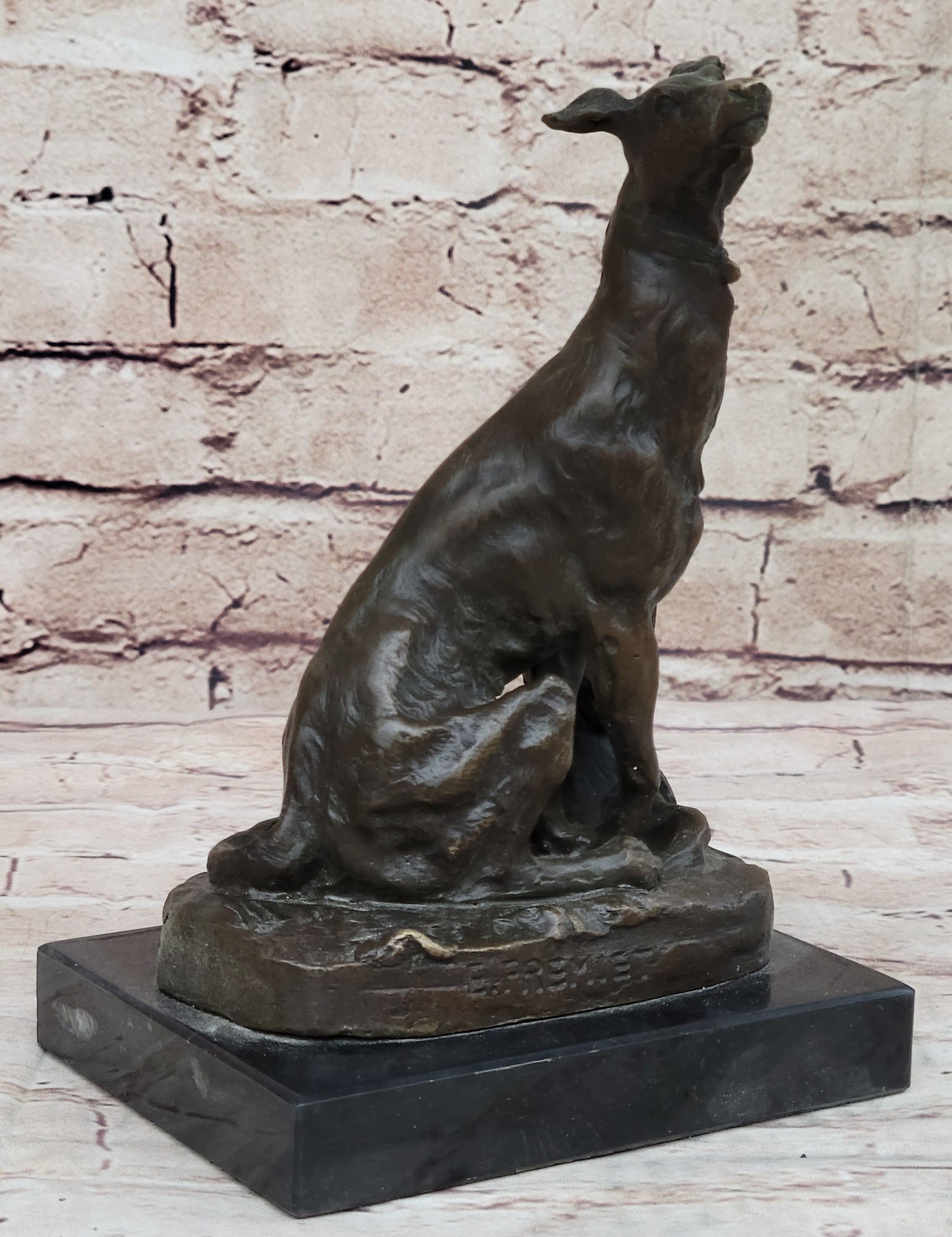 Vienna Bronze Greyhound Dog Animal Pet Bronze Trophy Sculpture Statue Figurine