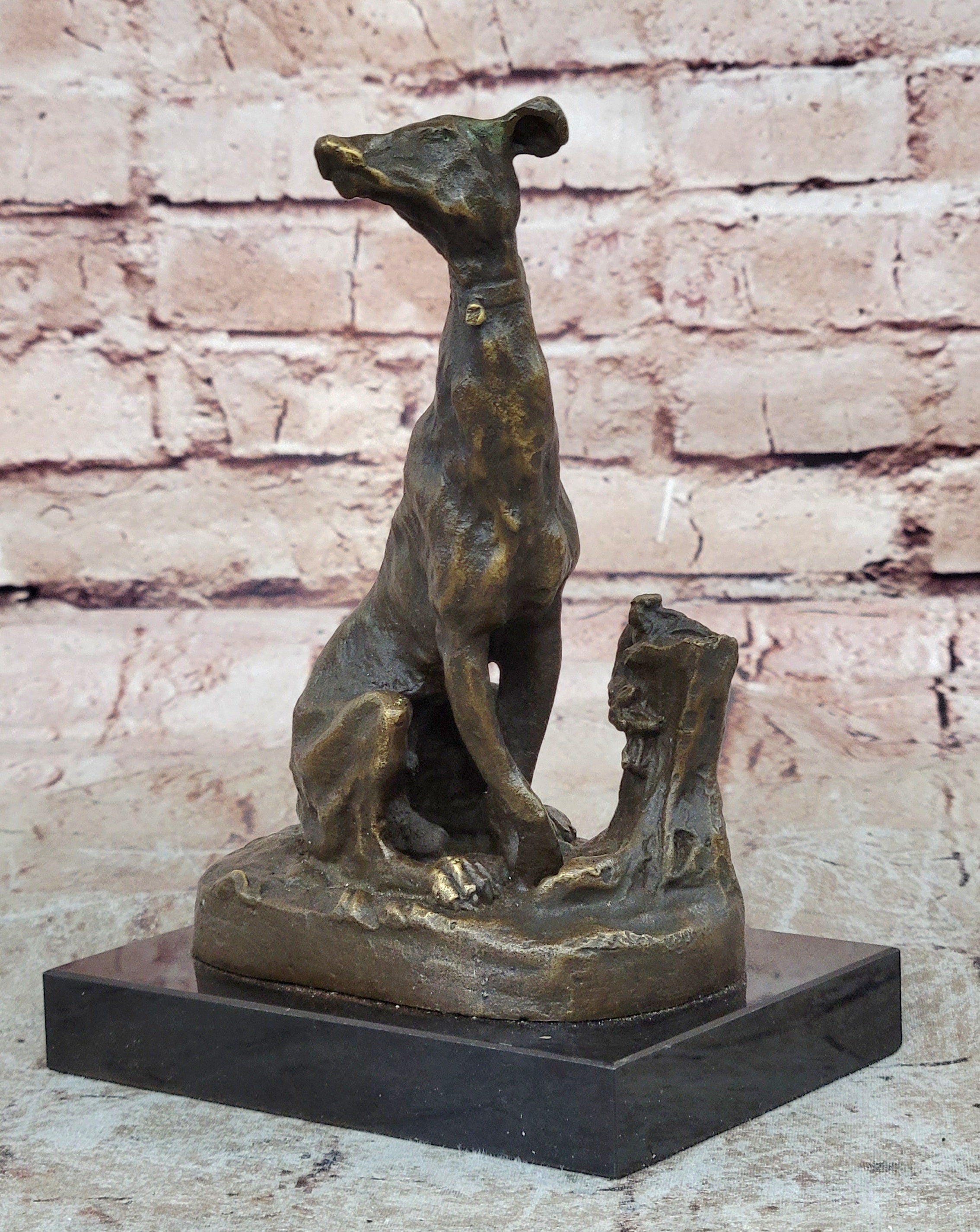 Vienna Bronze Greyhound Dog Animal Pet Bronze Trophy Sculpture Statue Figurine