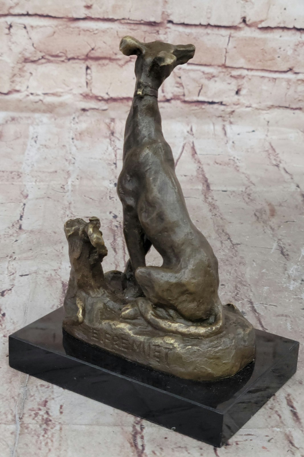 Vienna Bronze Greyhound Dog Animal Pet Bronze Trophy Sculpture Statue Figurine