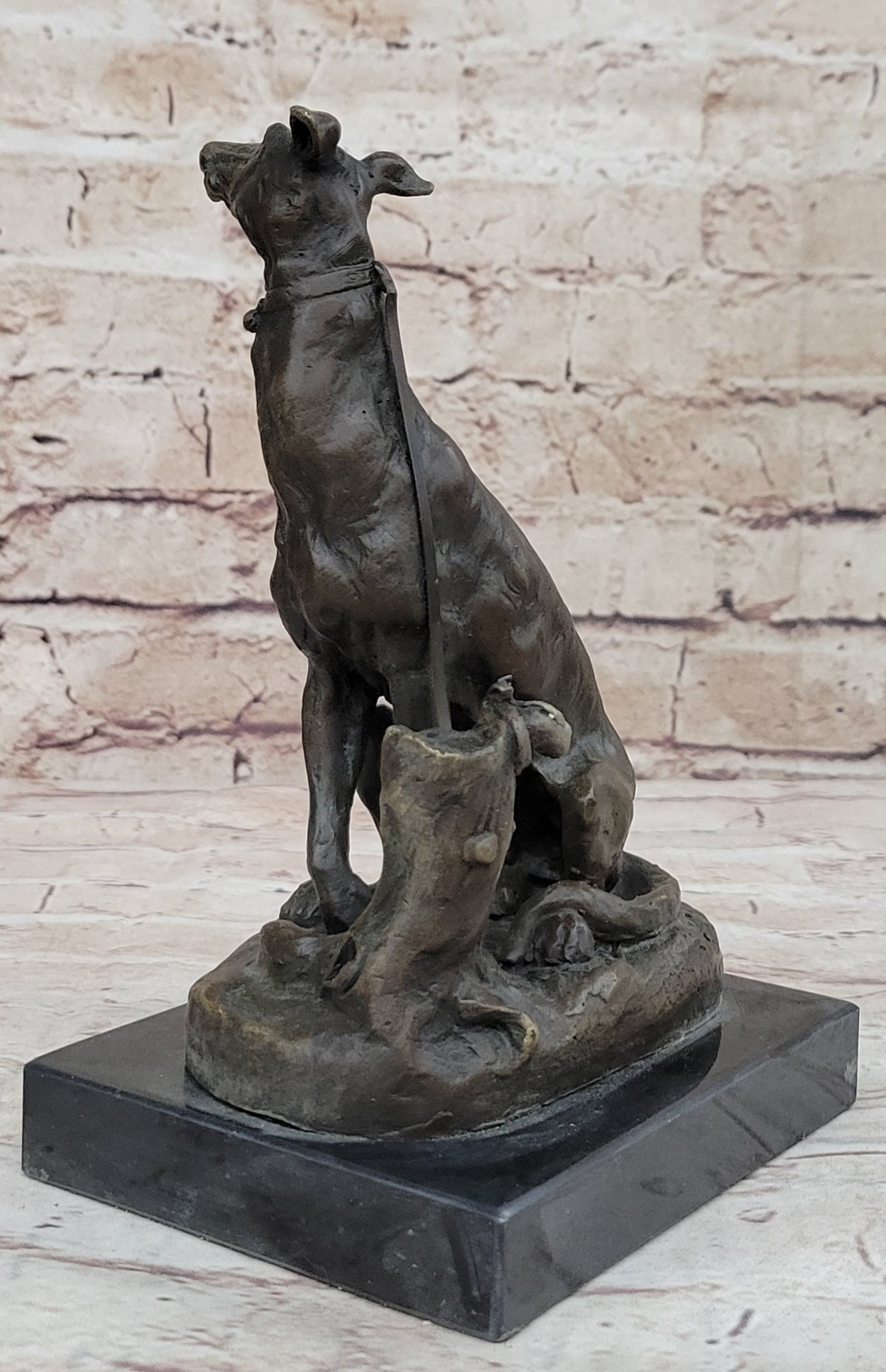 Vienna Bronze Greyhound Dog Animal Pet Bronze Trophy Sculpture Statue Figurine