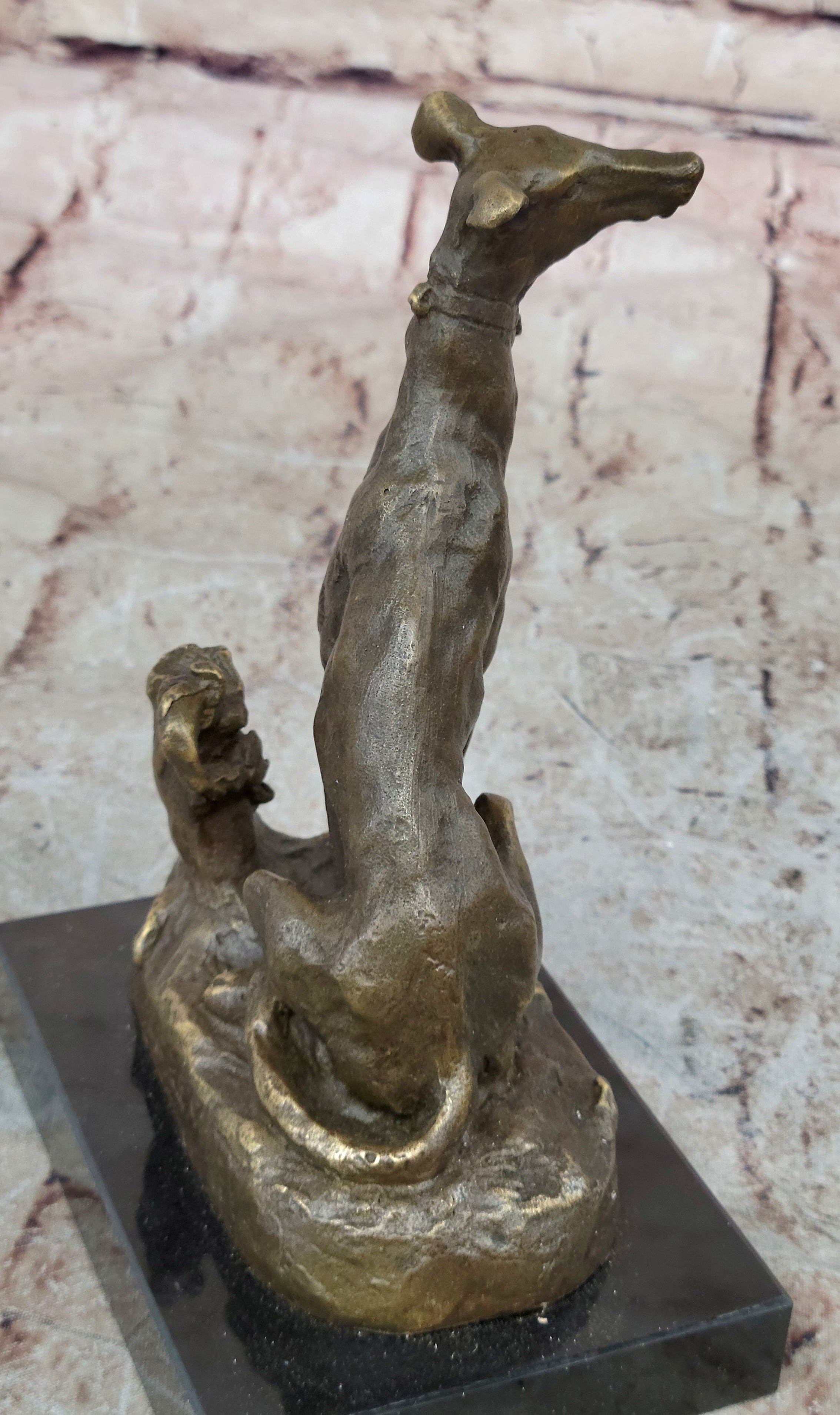 Vienna Bronze Greyhound Dog Animal Pet Bronze Trophy Sculpture Statue Figurine