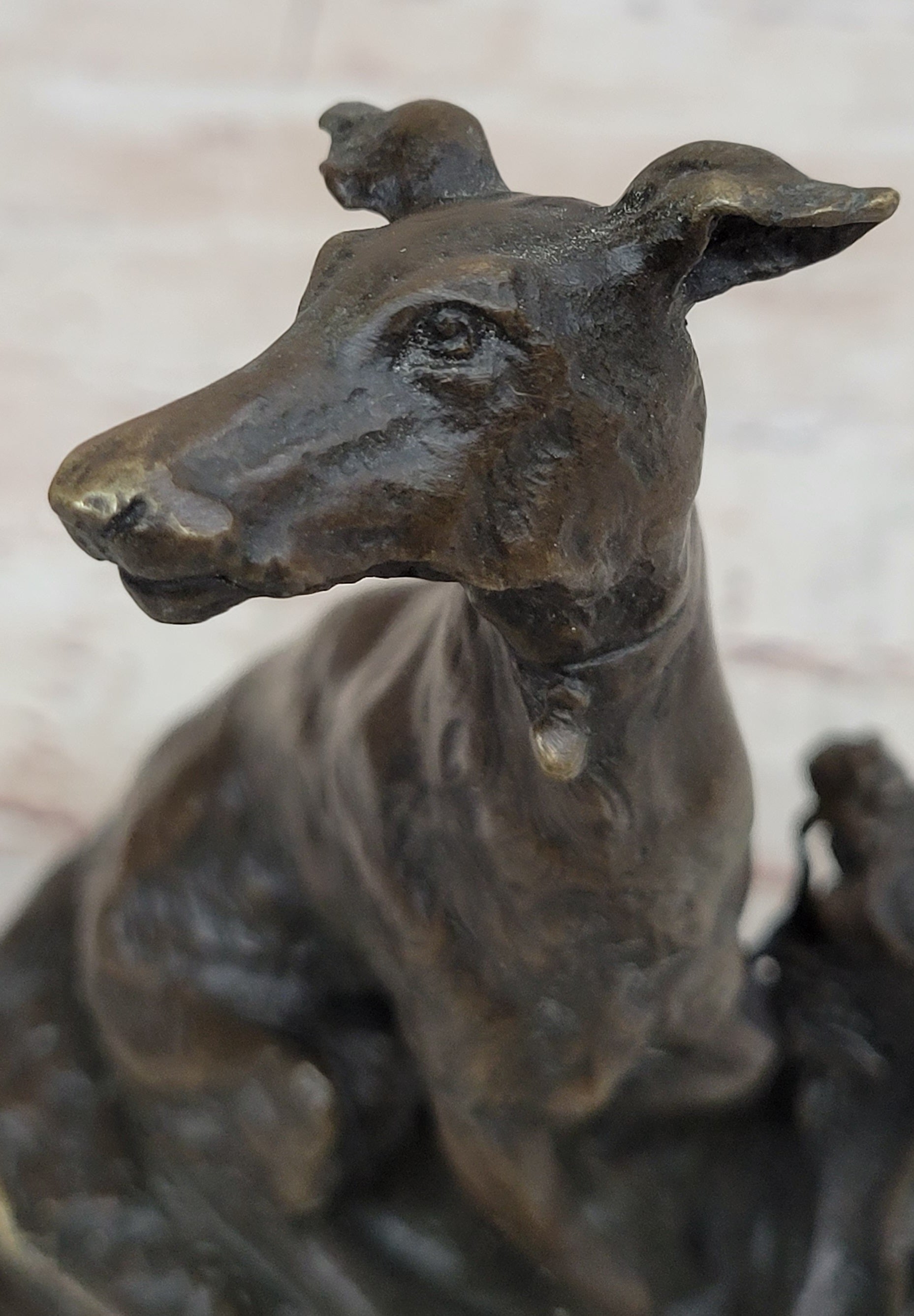 Vienna Bronze Greyhound Dog Animal Pet Bronze Trophy Sculpture Statue Figurine