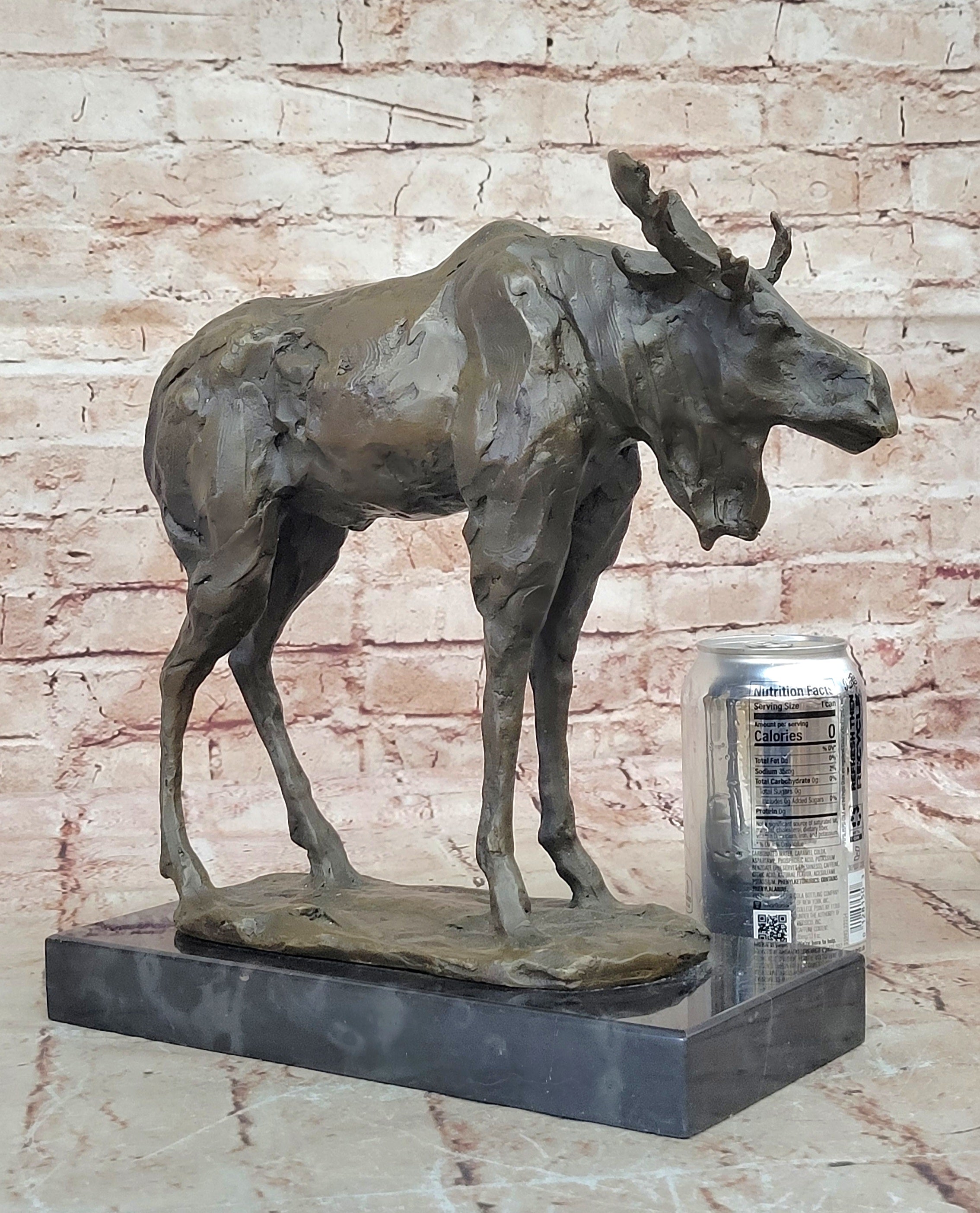 Bronze Marble Sculpture Statue Moose Musuem Quality Masterpiece Figurine