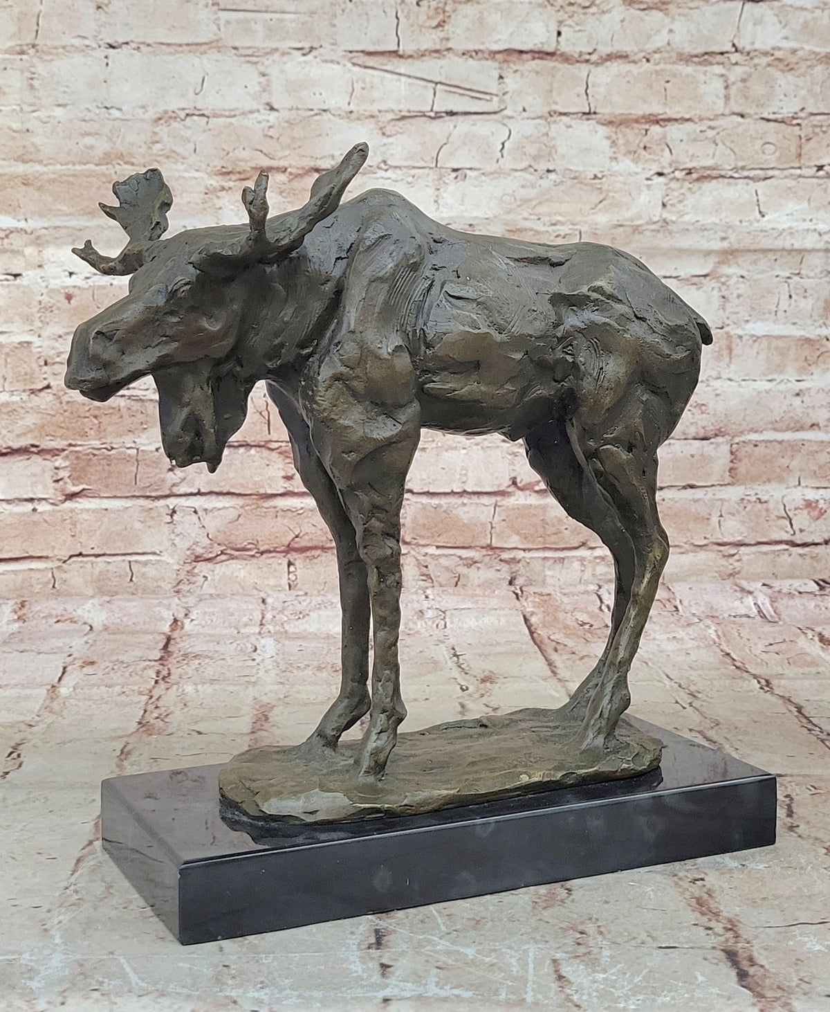 Bronze Marble Sculpture Statue Moose Musuem Quality Masterpiece Figurine