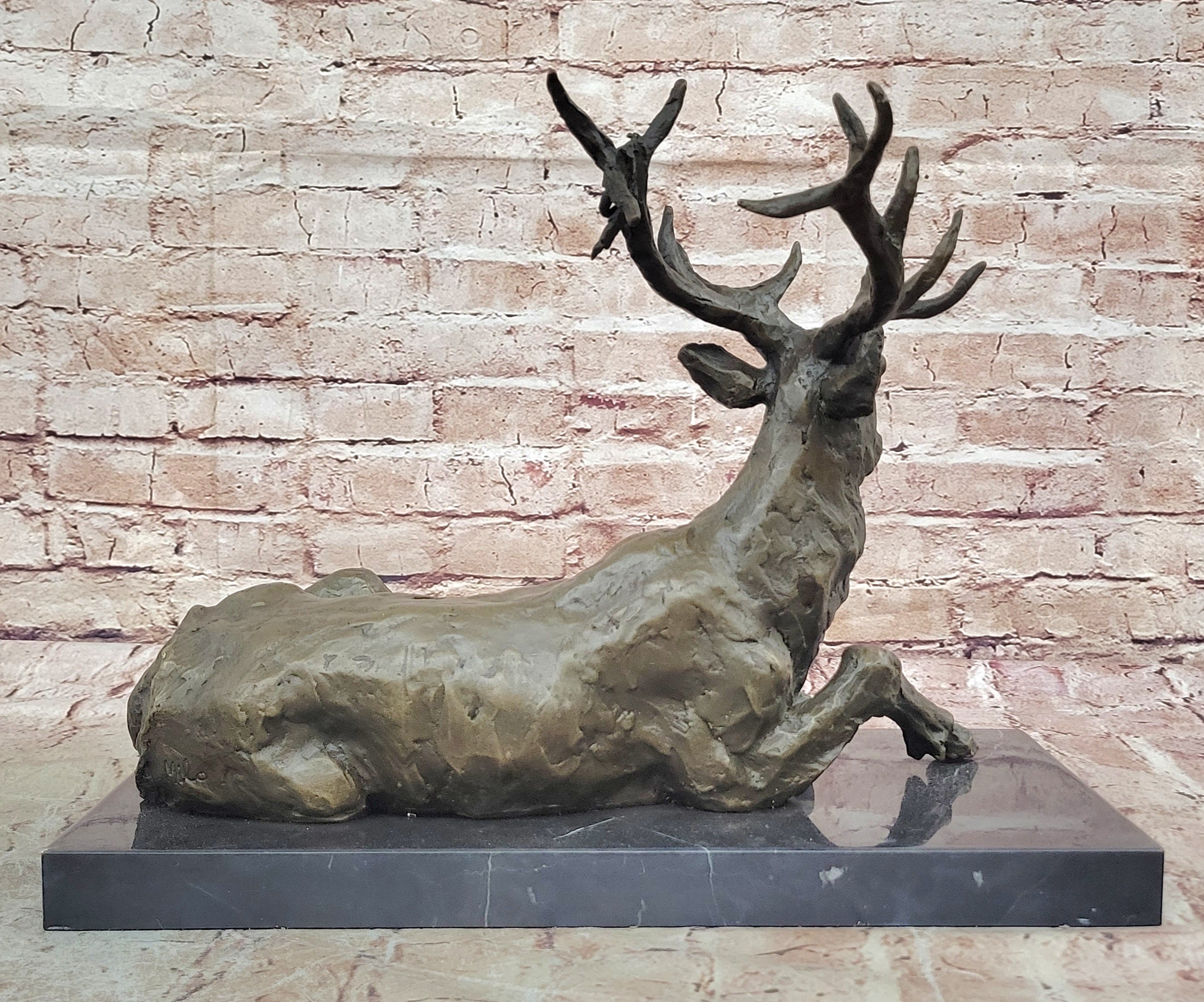 Miguel Lopez (Milo) Wildlife Bronze Statue: Home Office Decor, Animal Figurine