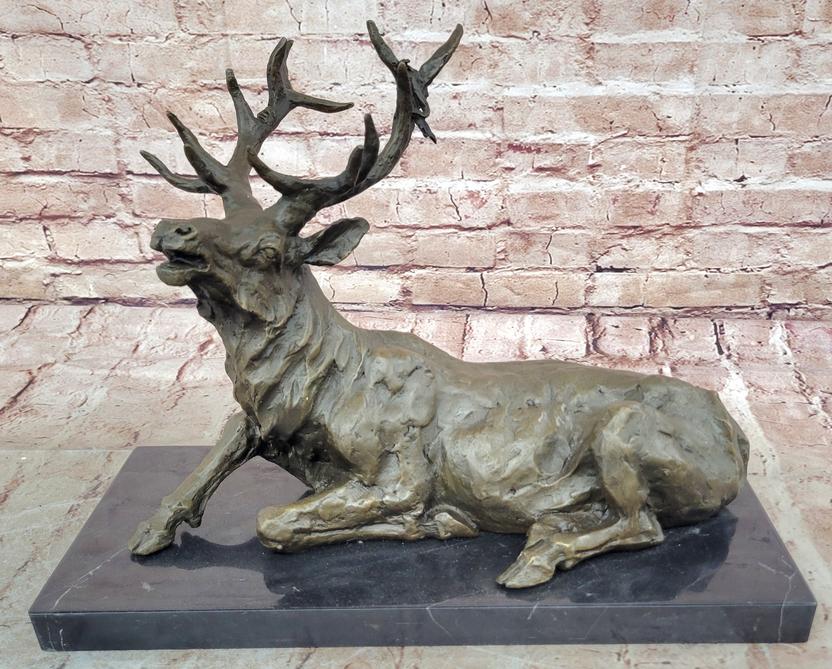 Miguel Lopez (Milo) Wildlife Bronze Statue: Home Office Decor, Animal Figurine