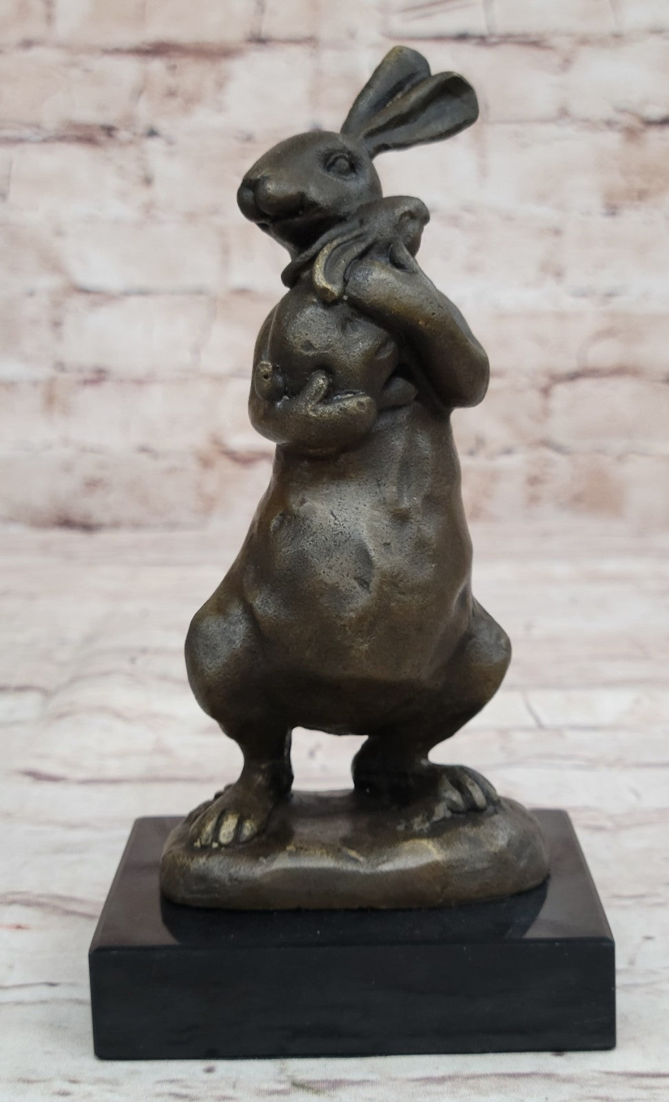 Vienna Bronze Rabbit w Baby Bronze Sculpture Statue Mother`s Day Special Figure