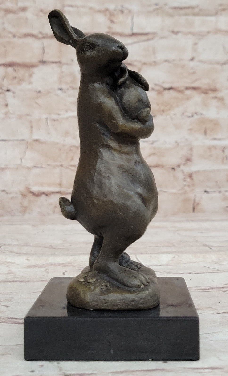 Vienna Bronze Rabbit w Baby Bronze Sculpture Statue Mother`s Day Special Figure