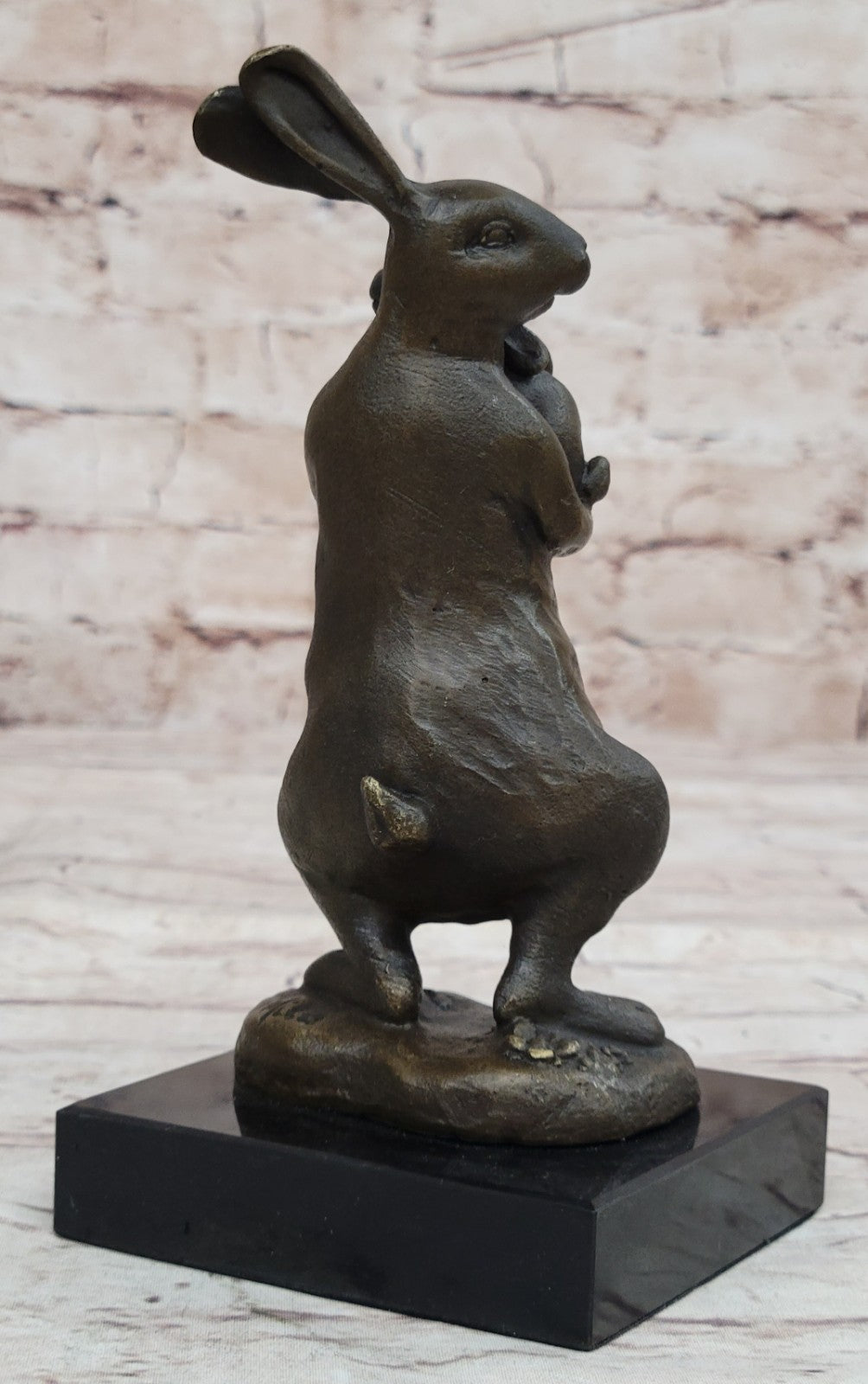 Vienna Bronze Rabbit w Baby Bronze Sculpture Statue Mother`s Day Special Figure