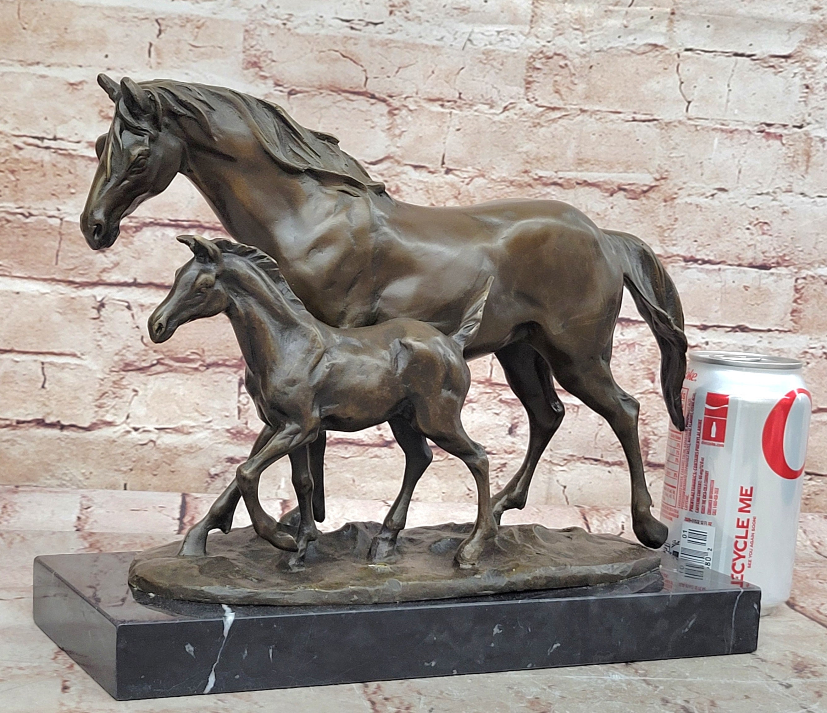 Bronze Statue ~ NEXT GENERATION ~ Horses Mare Colt Western Moments Cast Figurine