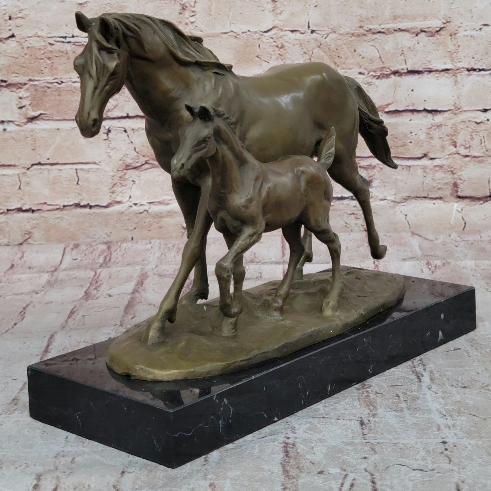 Bronze Statue ~ NEXT GENERATION ~ Horses Mare Colt Western Moments Cast Figurine