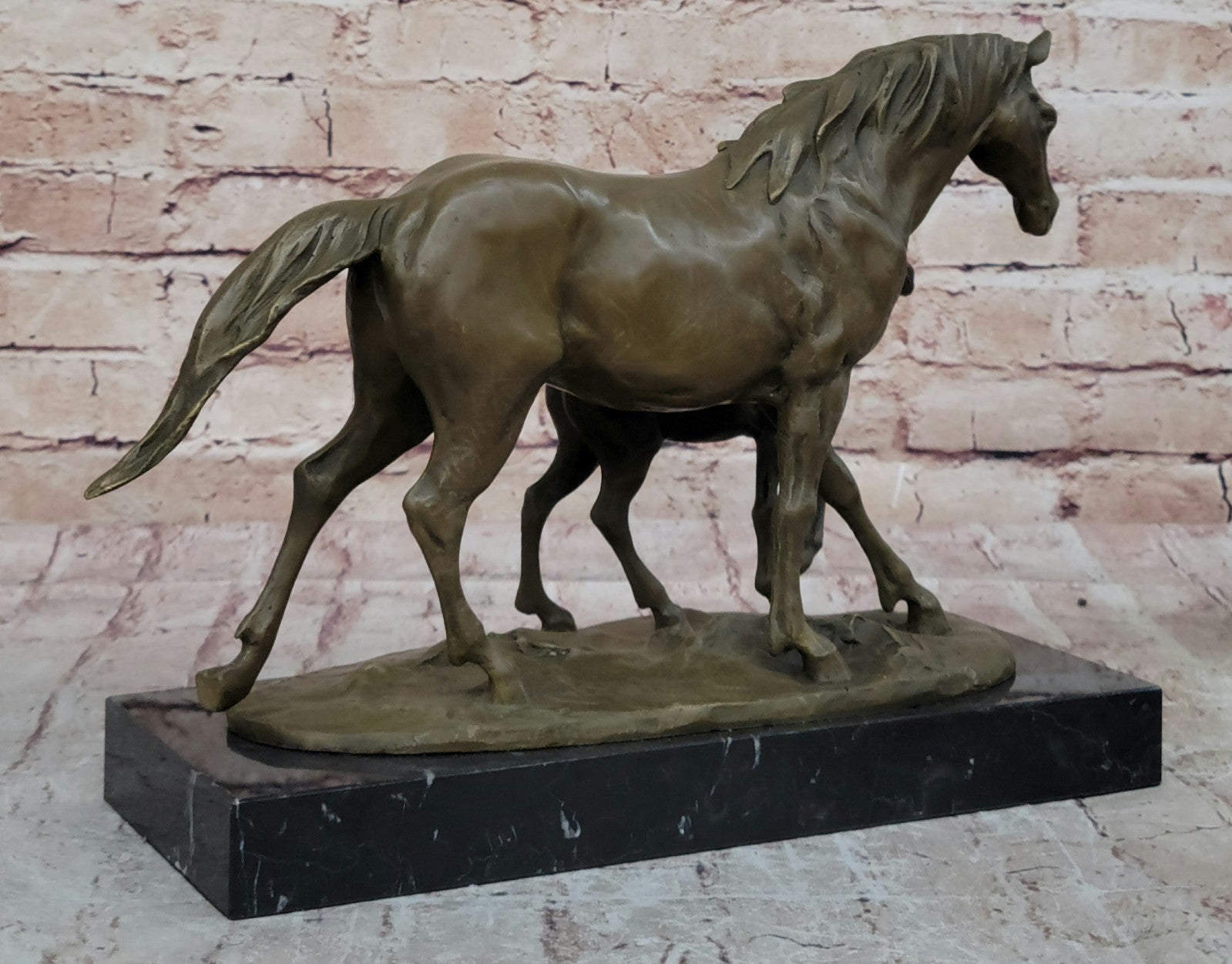 Bronze Statue ~ NEXT GENERATION ~ Horses Mare Colt Western Moments Cast Figurine