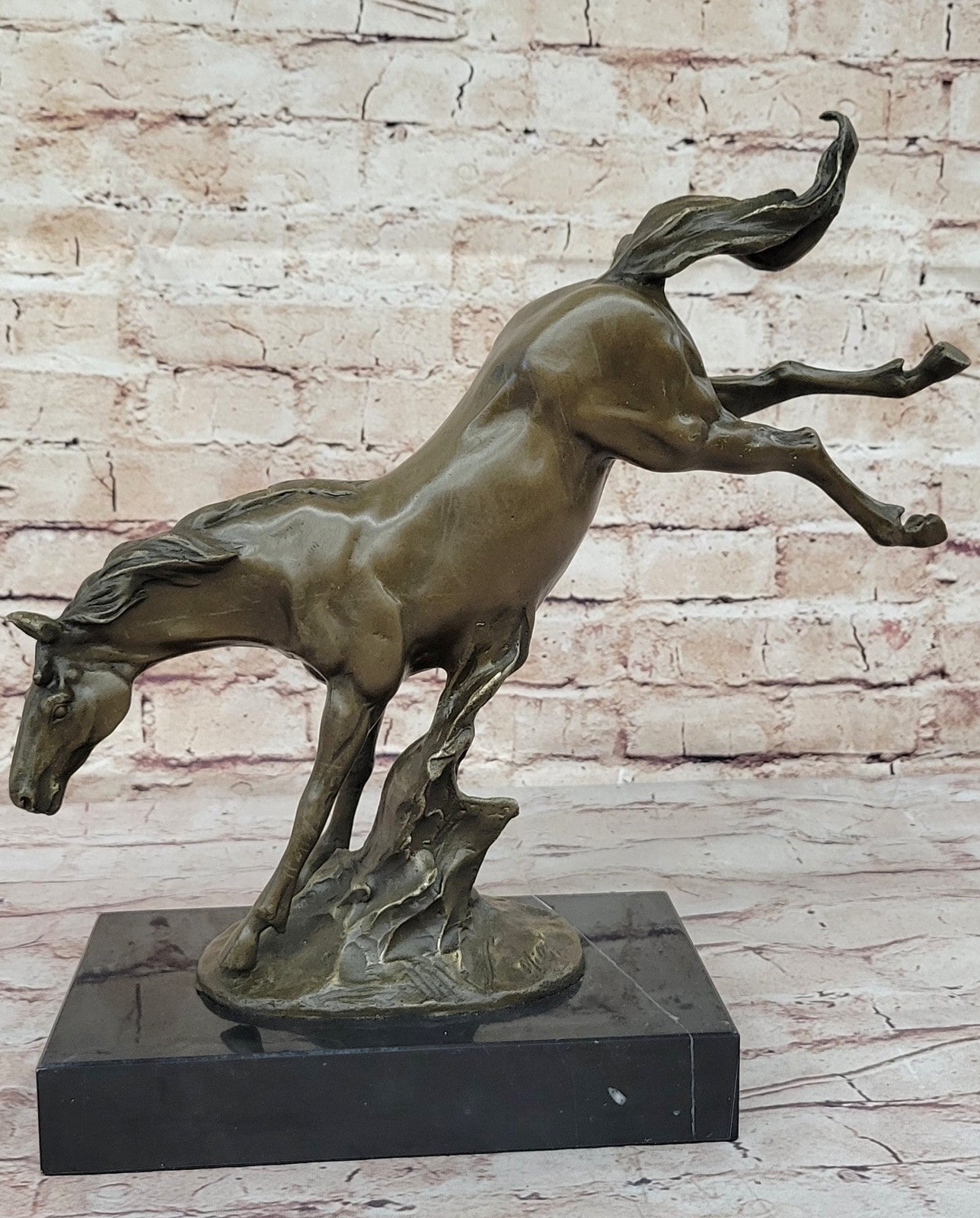 Running Horse Statue Animal Figurine Sculpture Decor Bronze Hand Made Decoration