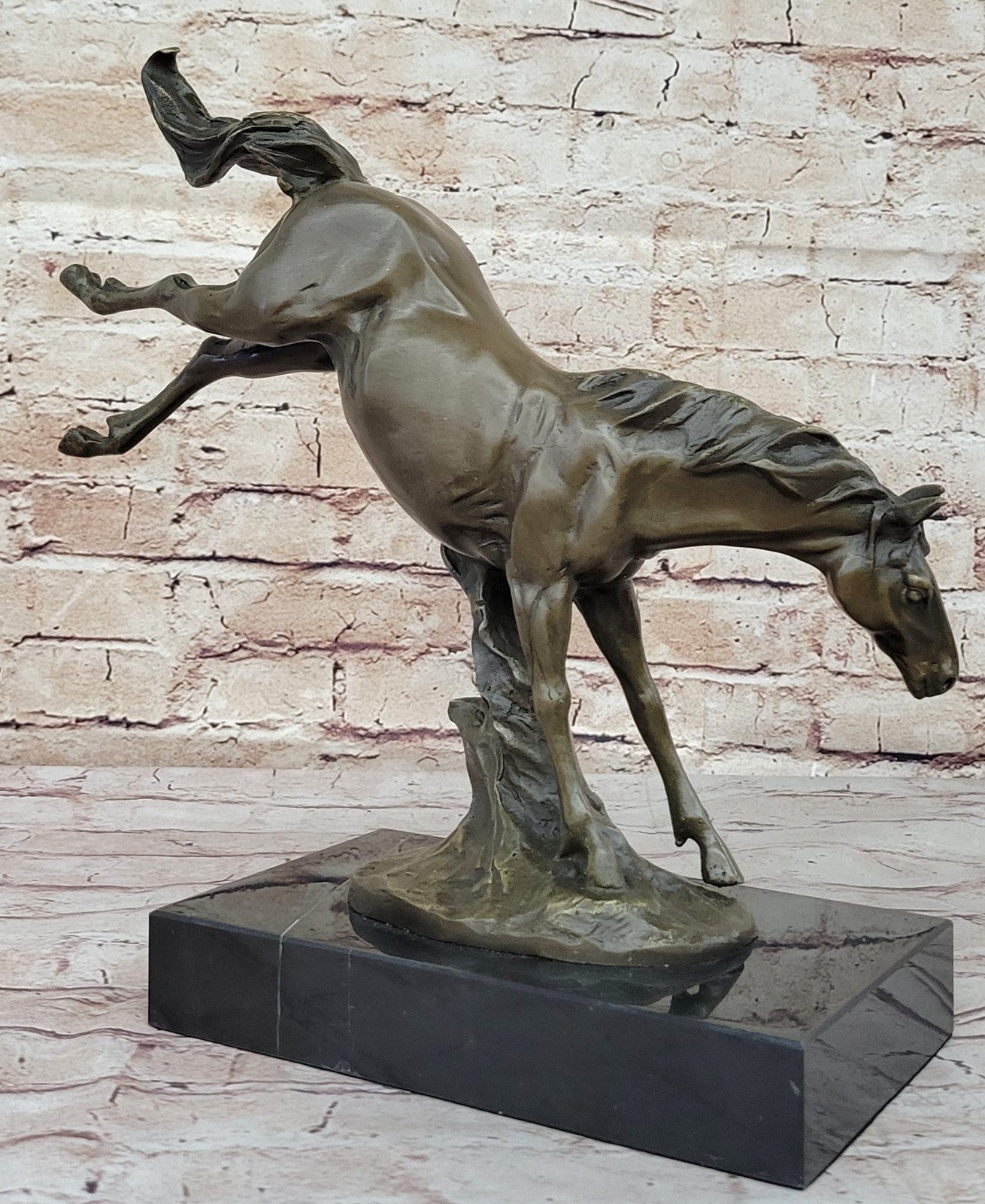 Running Horse Statue Animal Figurine Sculpture Decor Bronze Hand Made Decoration