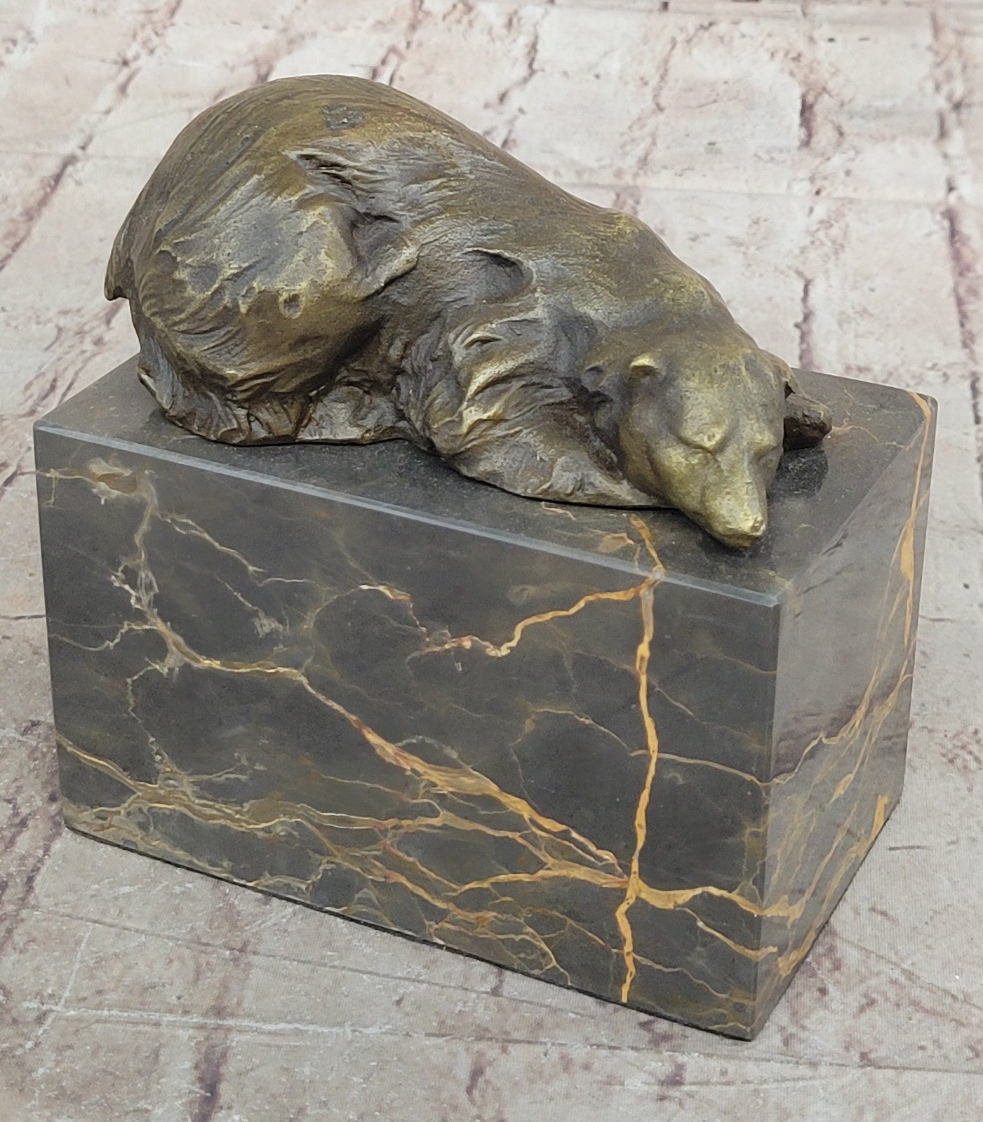 Polar Bear Bronze Sculpture Art Deco Statue Figurine Figure Deco Lostwax Art