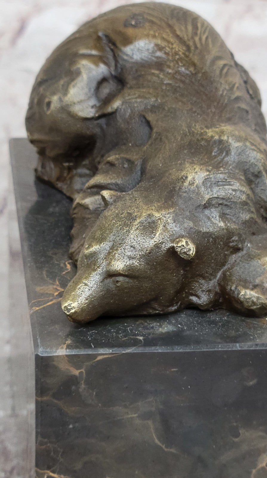 Polar Bear Bronze Sculpture Art Deco Statue Figurine Figure Deco Lostwax Art