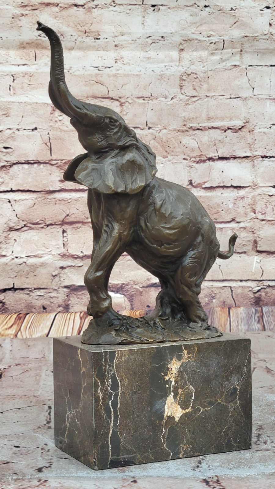 Art Deco Wildlife elephant by Milo Bronze Hot Cast Sculpture Statue Figurine