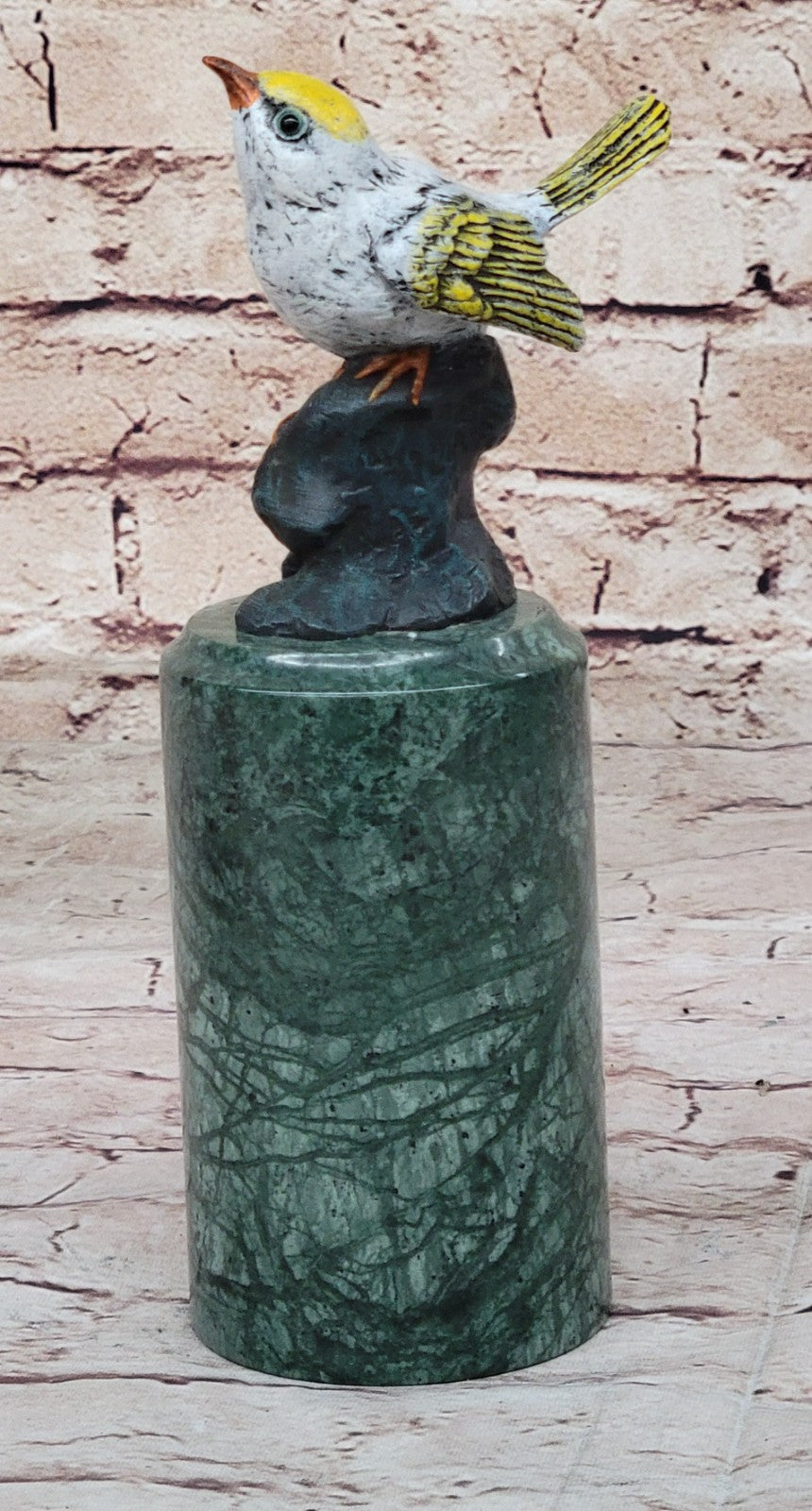Vienna Hot Cast  Love Birds Bronze Sculpture Marble Base Statue Figurine Gift