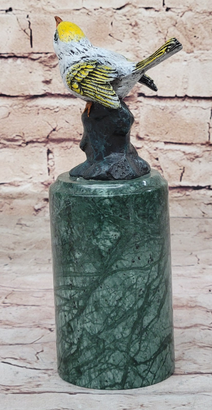 Vienna Hot Cast  Love Birds Bronze Sculpture Marble Base Statue Figurine Gift