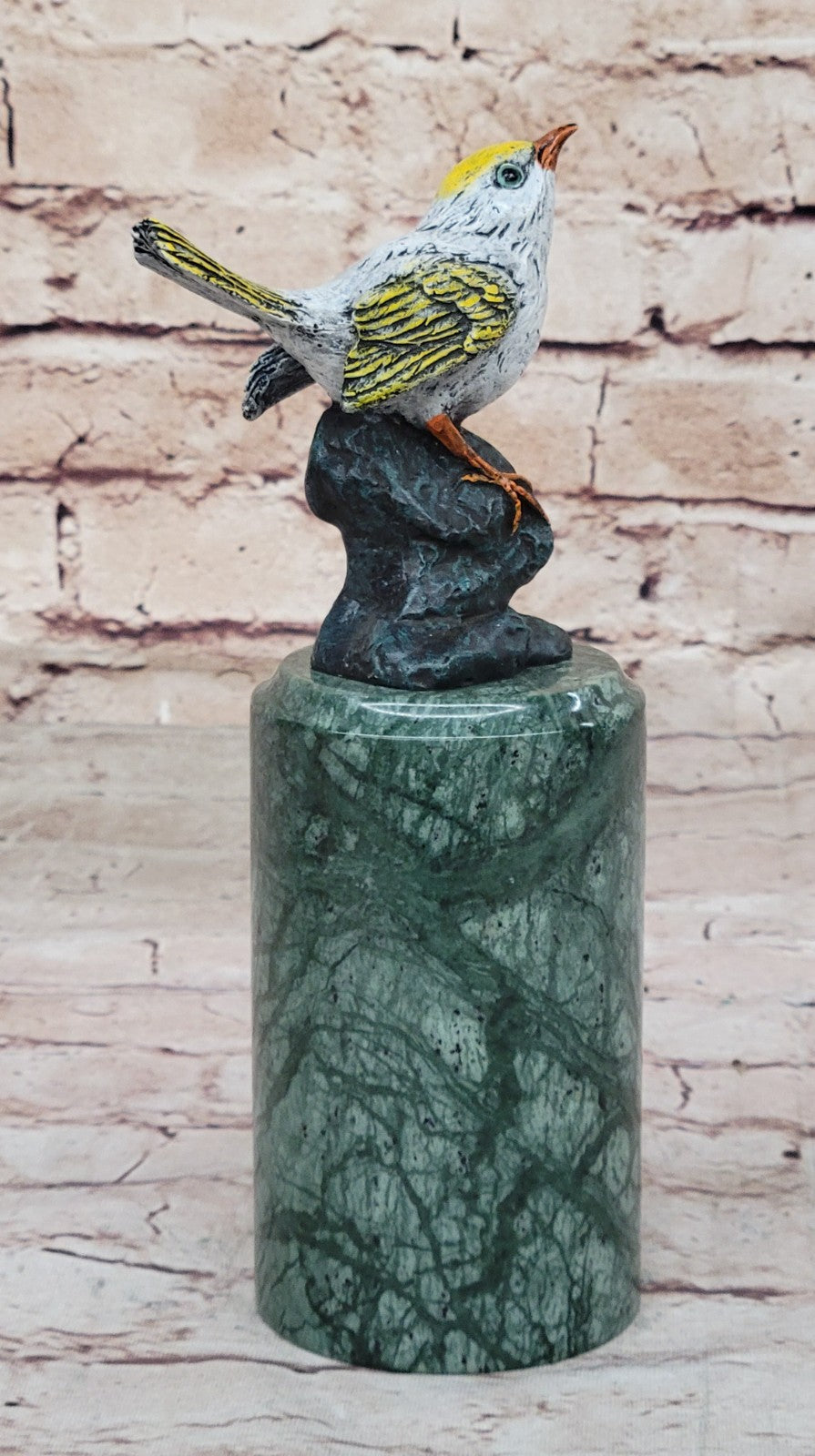 Vienna Hot Cast  Love Birds Bronze Sculpture Marble Base Statue Figurine Gift