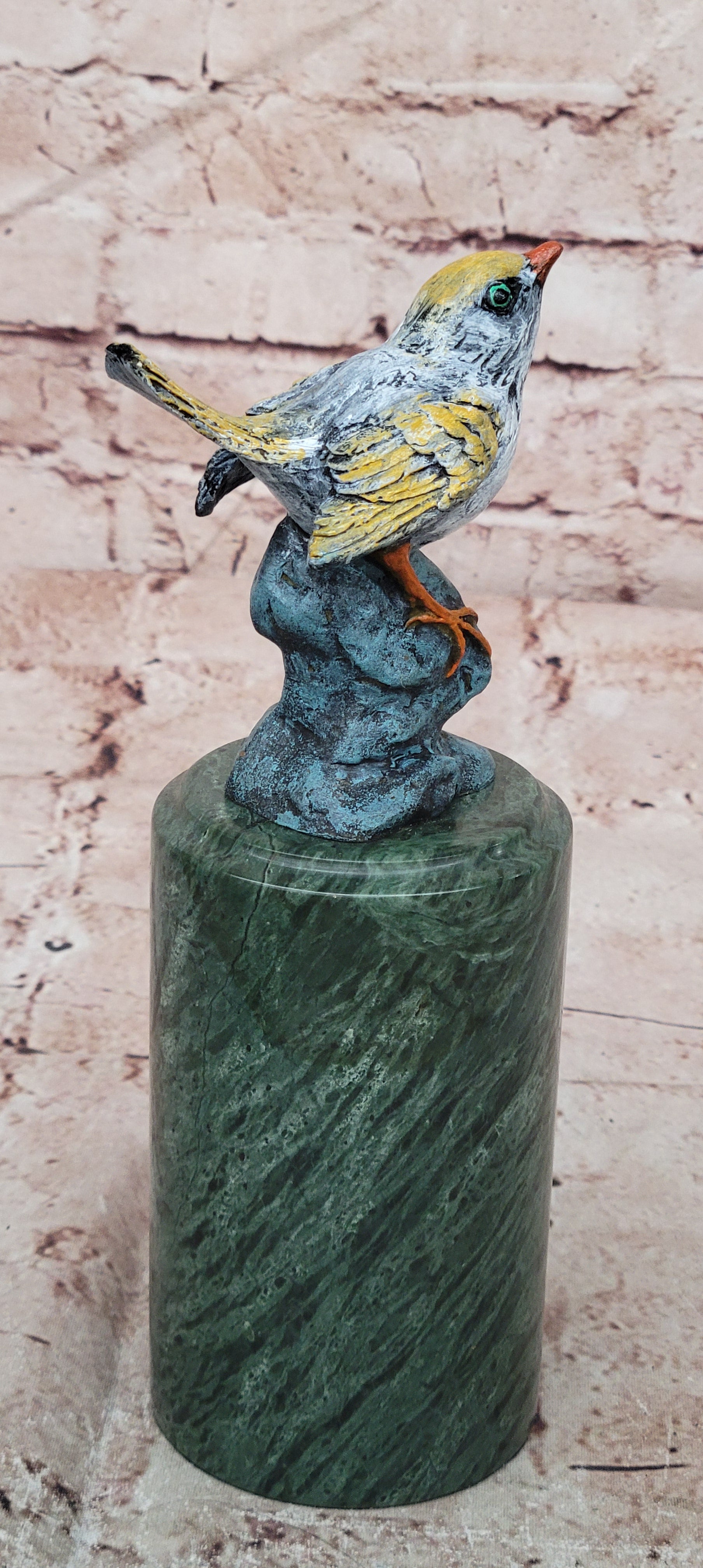 Vienna Hot Cast  Love Birds Bronze Sculpture Marble Base Statue Figurine Gift