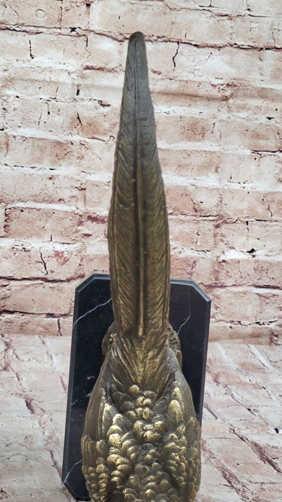 Impressive Large 12.5" Vintage Austrian Cold Painted Bronze Pheasant Bird Vienna