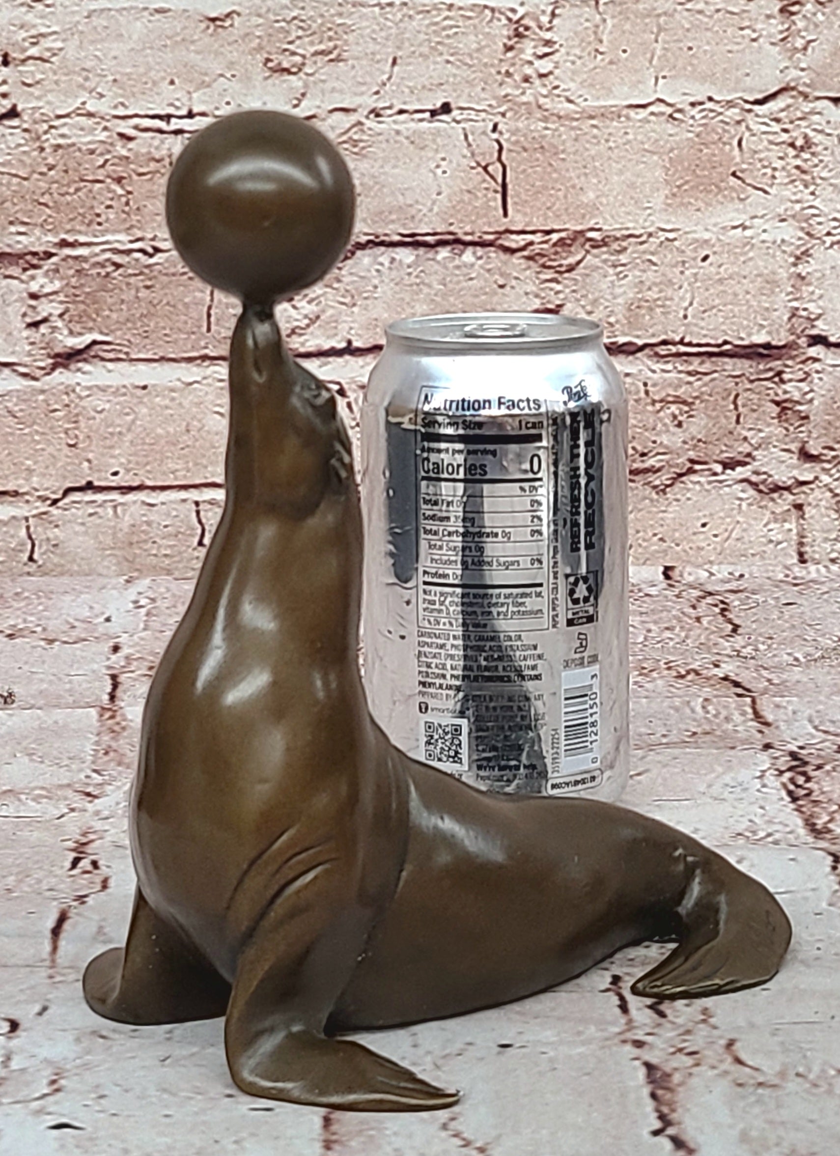 1980`s Brass/Bronze Seal Sculpture Paper Weight Hand Made Home Decorative DEAL