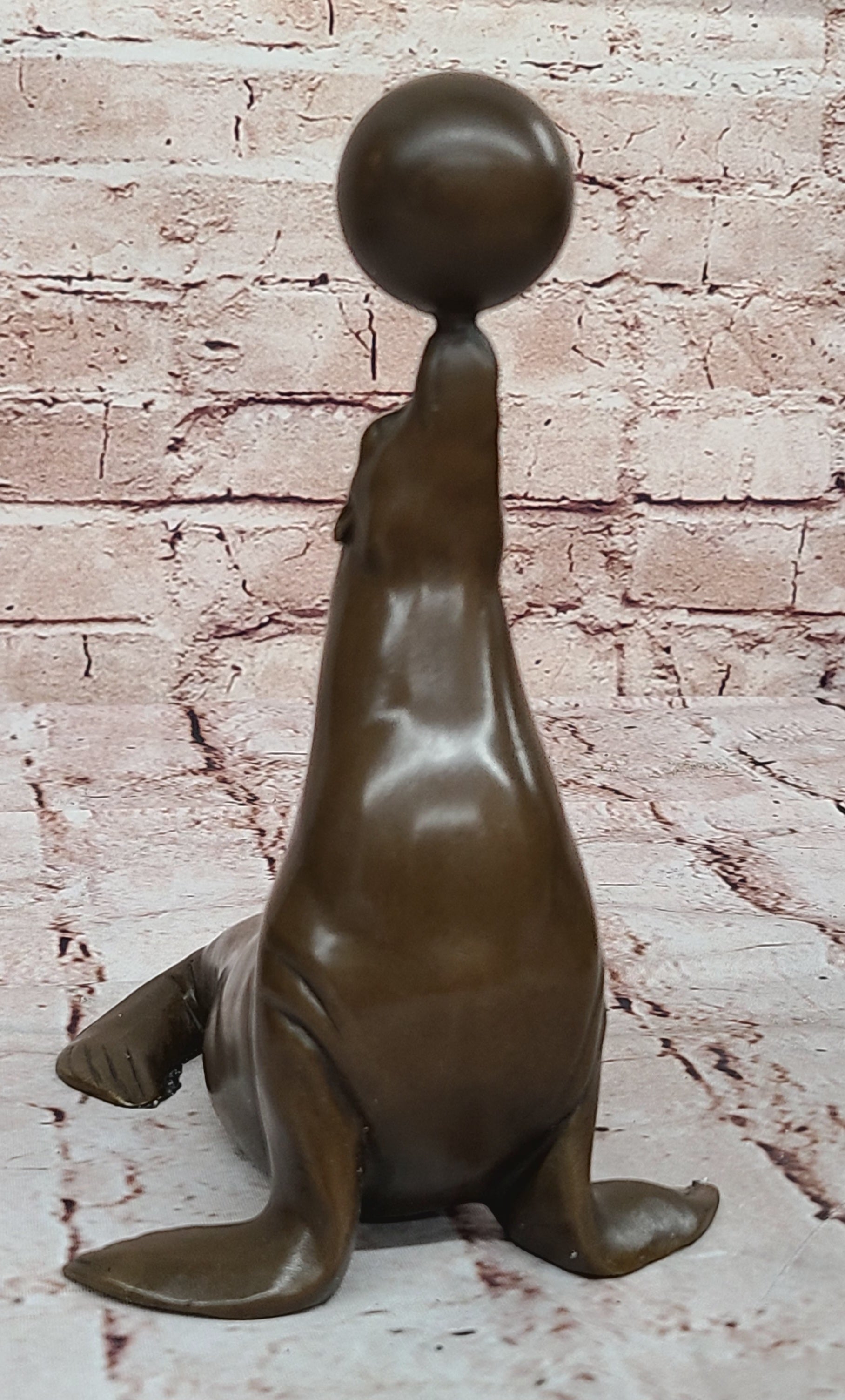 1980`s Brass/Bronze Seal Sculpture Paper Weight Hand Made Home Decorative DEAL