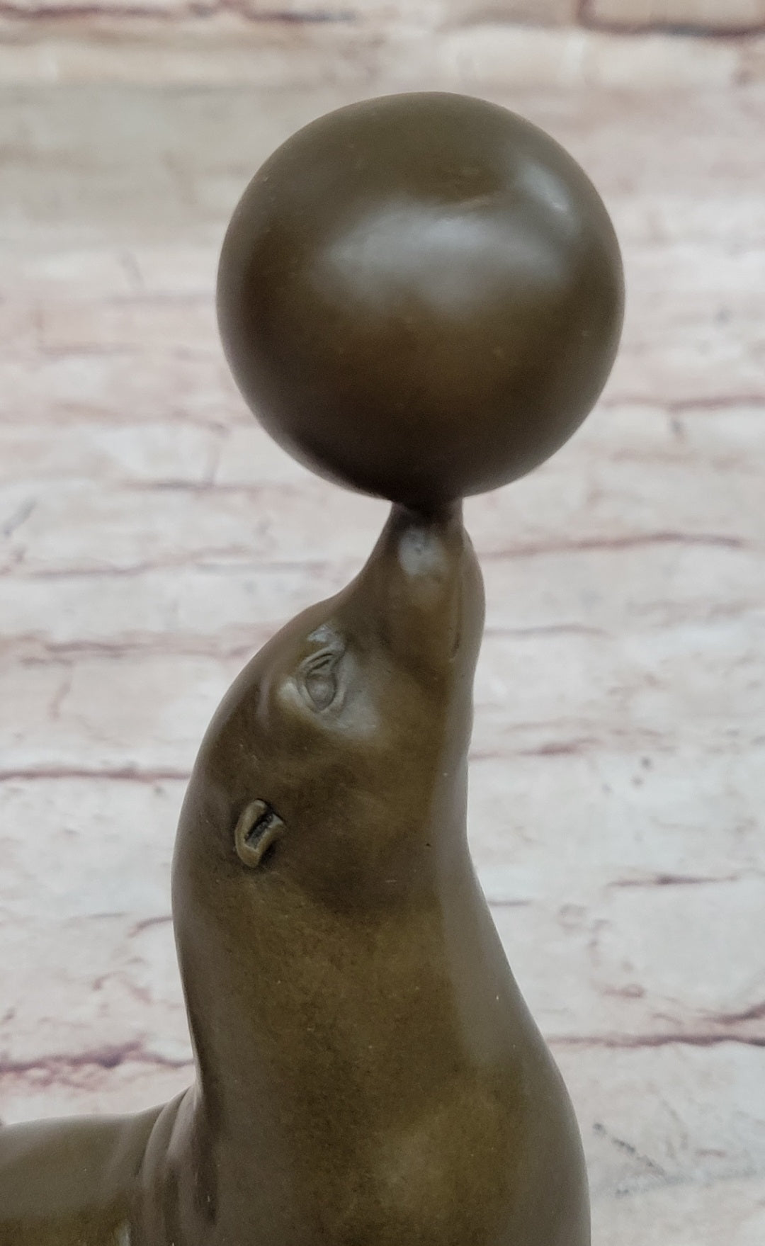 1980`s Brass/Bronze Seal Sculpture Paper Weight Hand Made Home Decorative DEAL