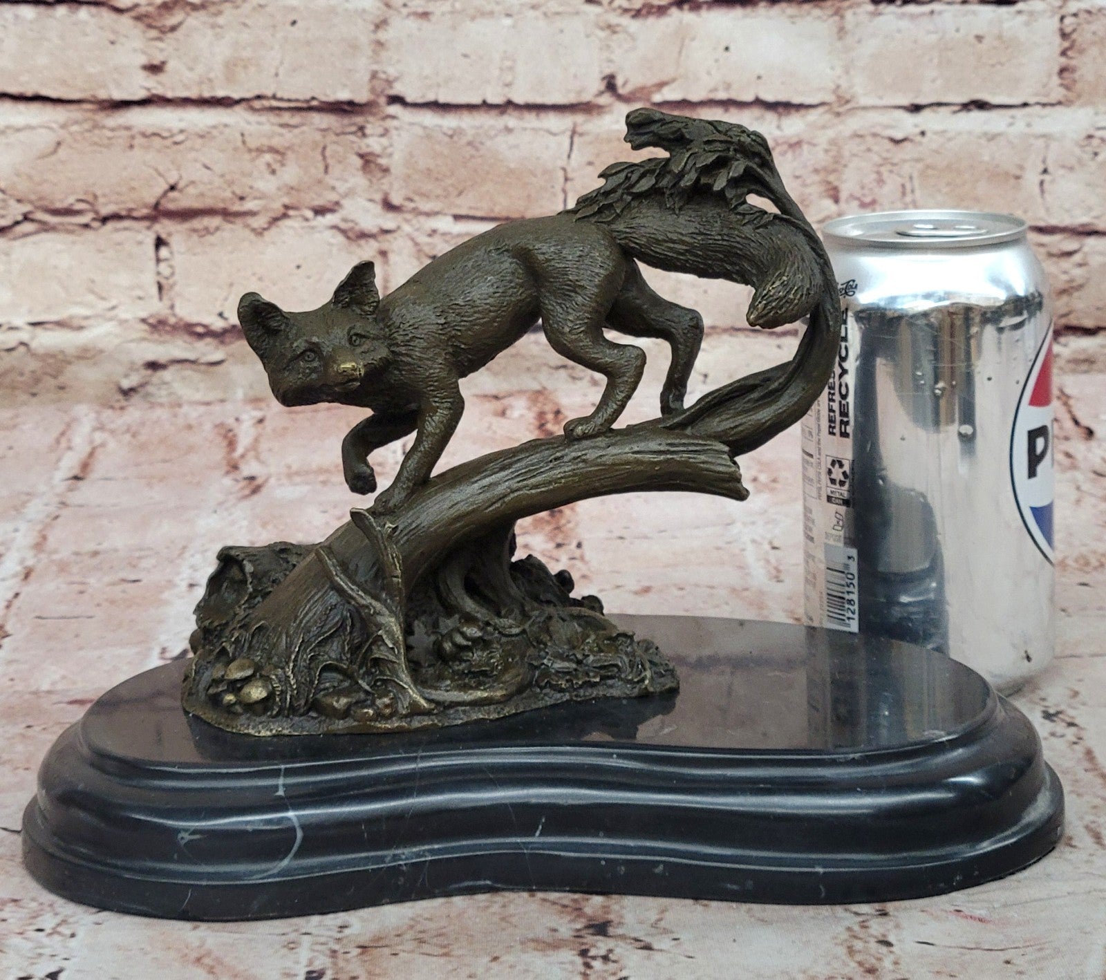 Hot Cast Fox Animal Smart Bronze Sculpture Figurine Museum Quality Figurine Sale