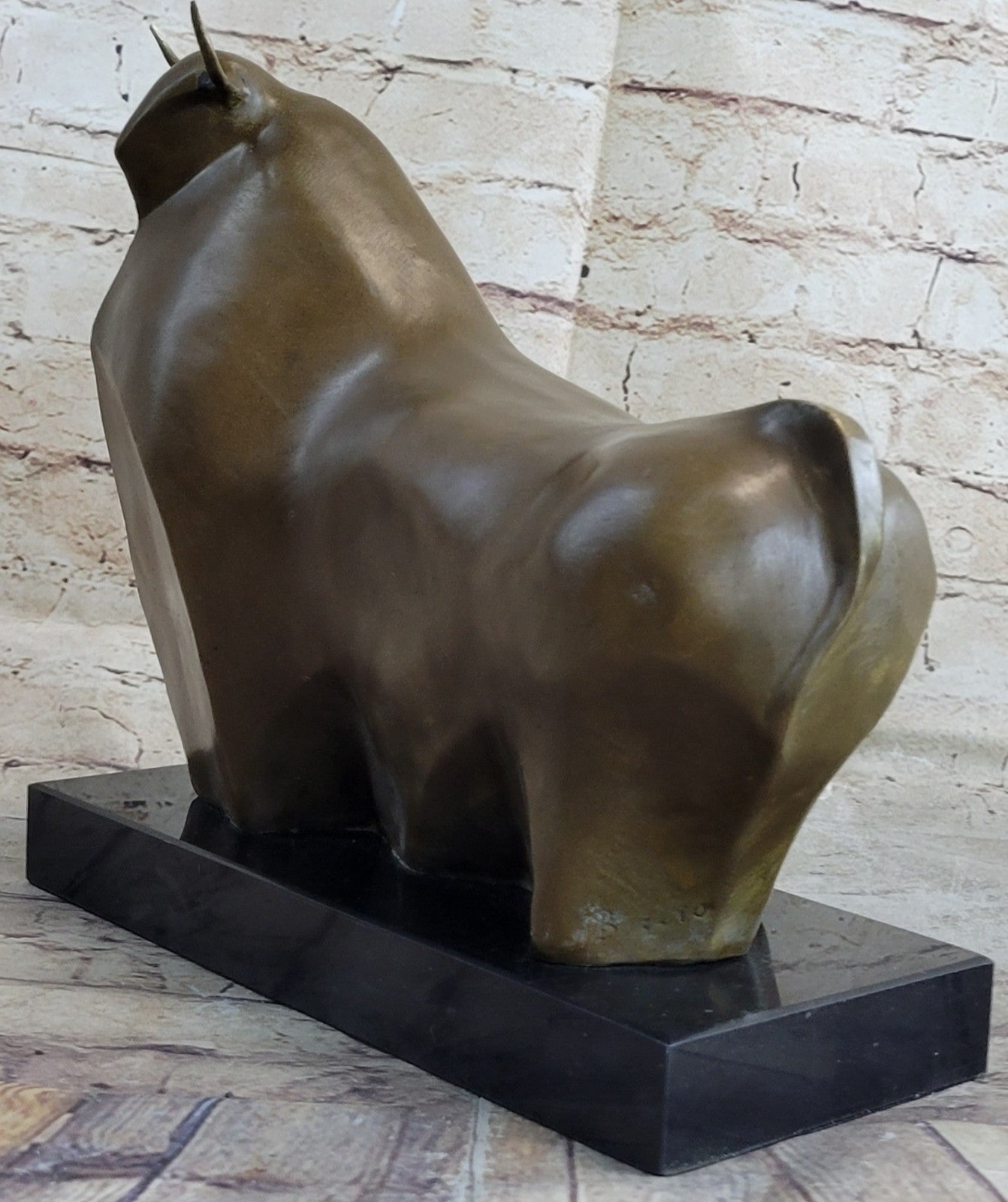Handcrafted Hot Cast Botero Bull Bronze Masterpiece Museum Quality Work