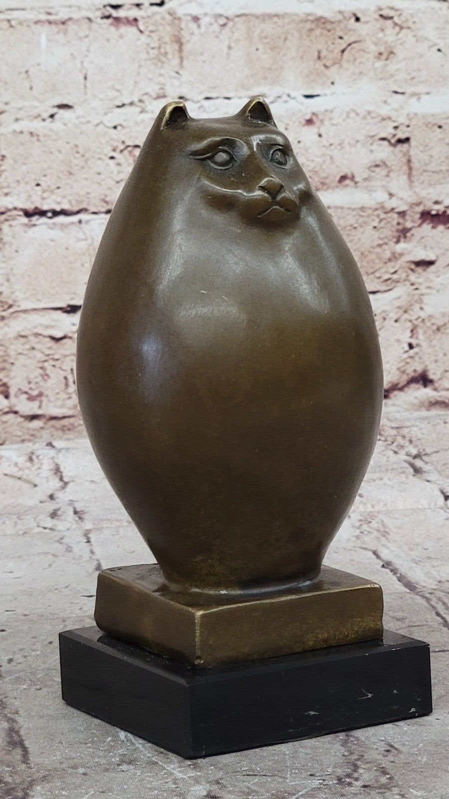 Vienna Bronze Miniature Botero Cat Paper Holder Sculpture Figurine Figure Deal