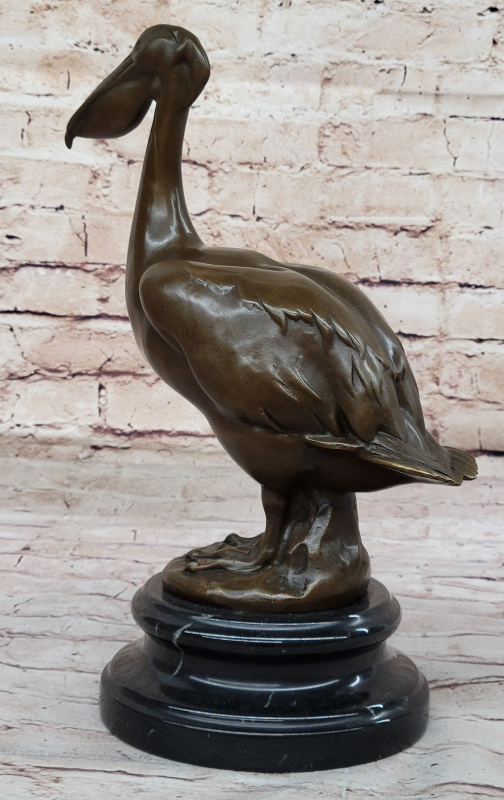 Collector Edition Stork Bird Bronze Sculpture by Milo: Handcrafted Artwork