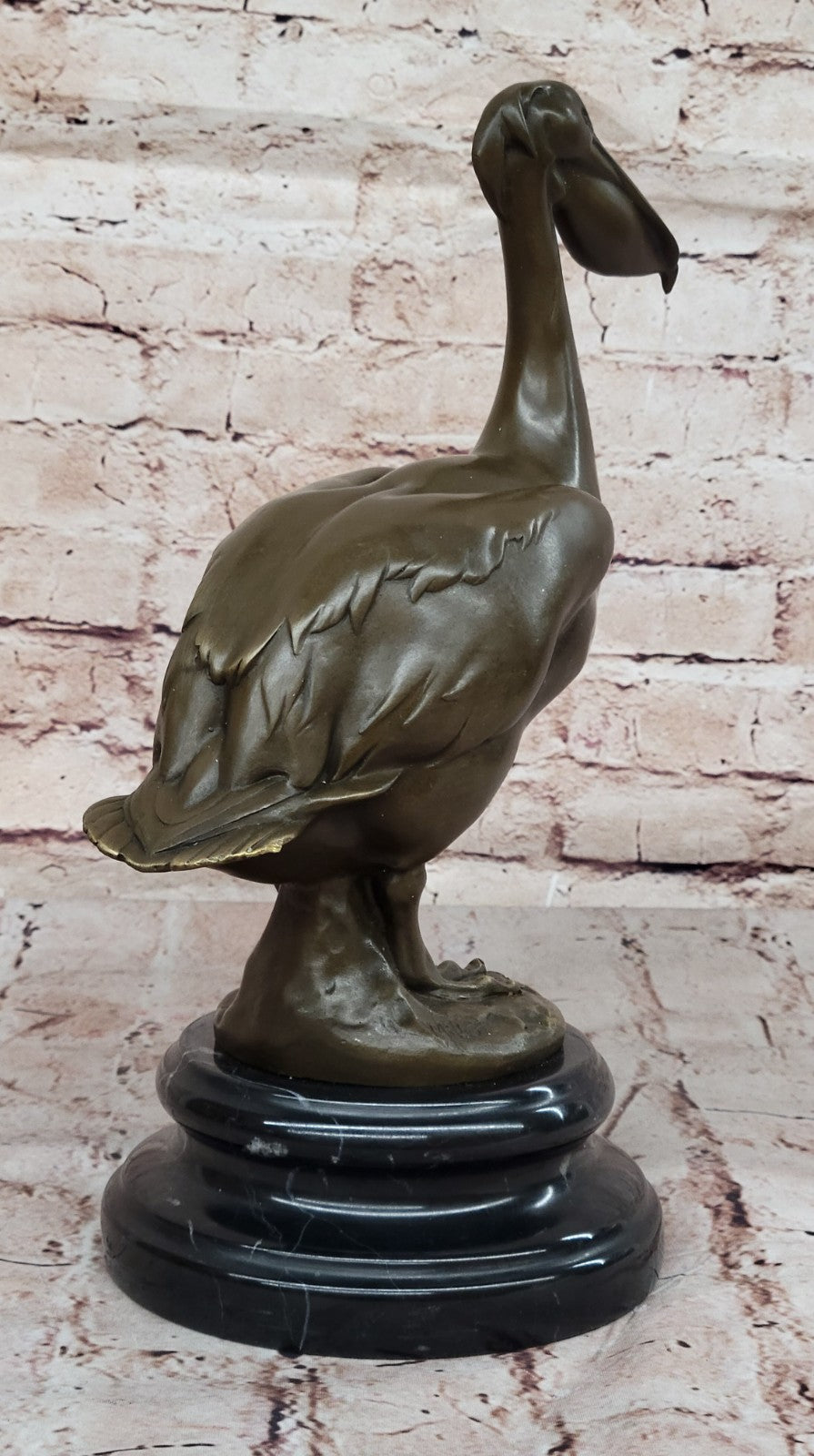 Collector Edition Stork Bird Bronze Sculpture by Milo: Handcrafted Artwork