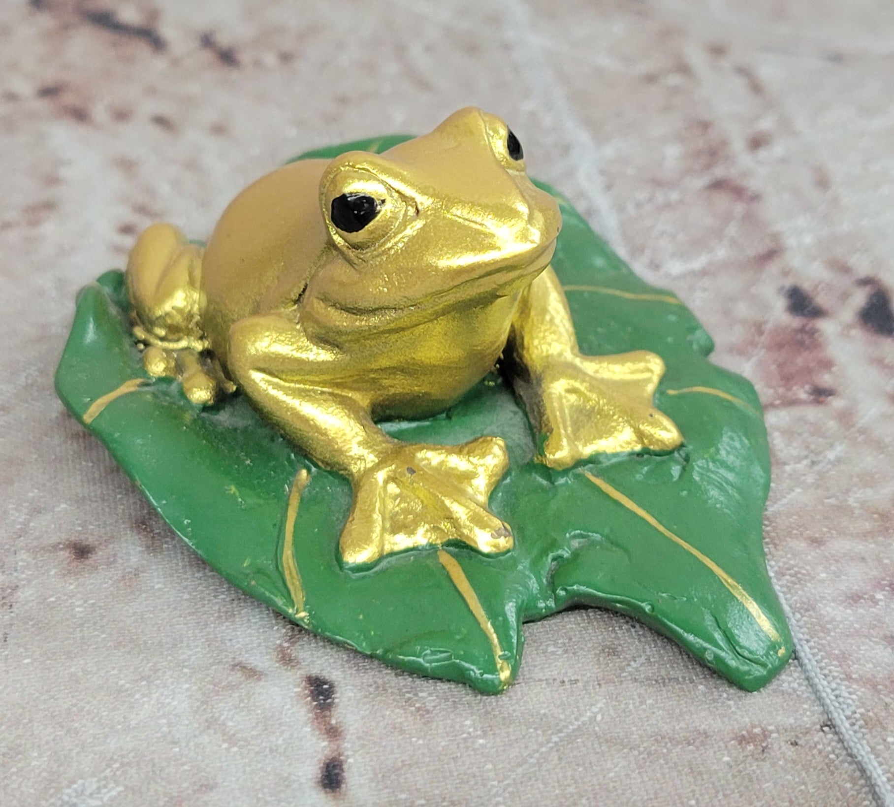 Hand Made Milo Vienna Bronze Frog Sculpture Paper Holder Home Décor