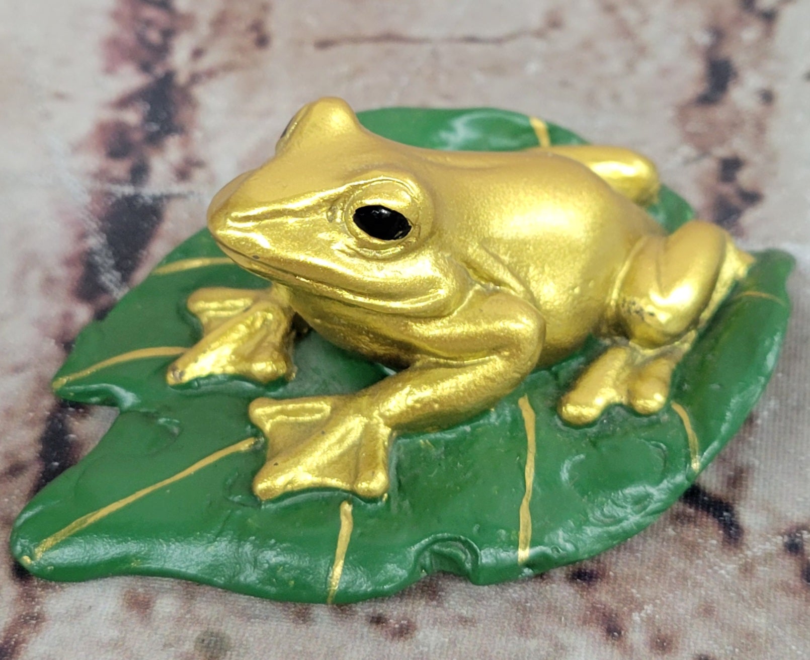 Hand Made Milo Vienna Bronze Frog Sculpture Paper Holder Home Décor