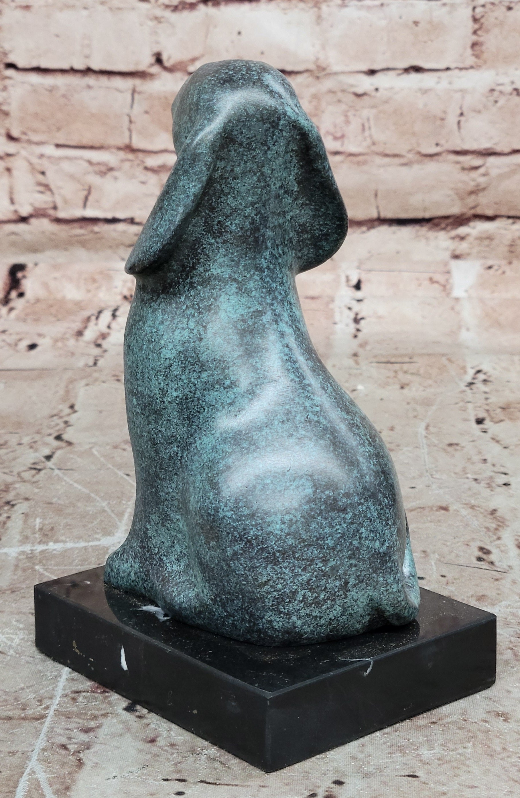 Milo Signed Bronze Dog Sculpture Abstract Modern Pet Art Collectible Artwork