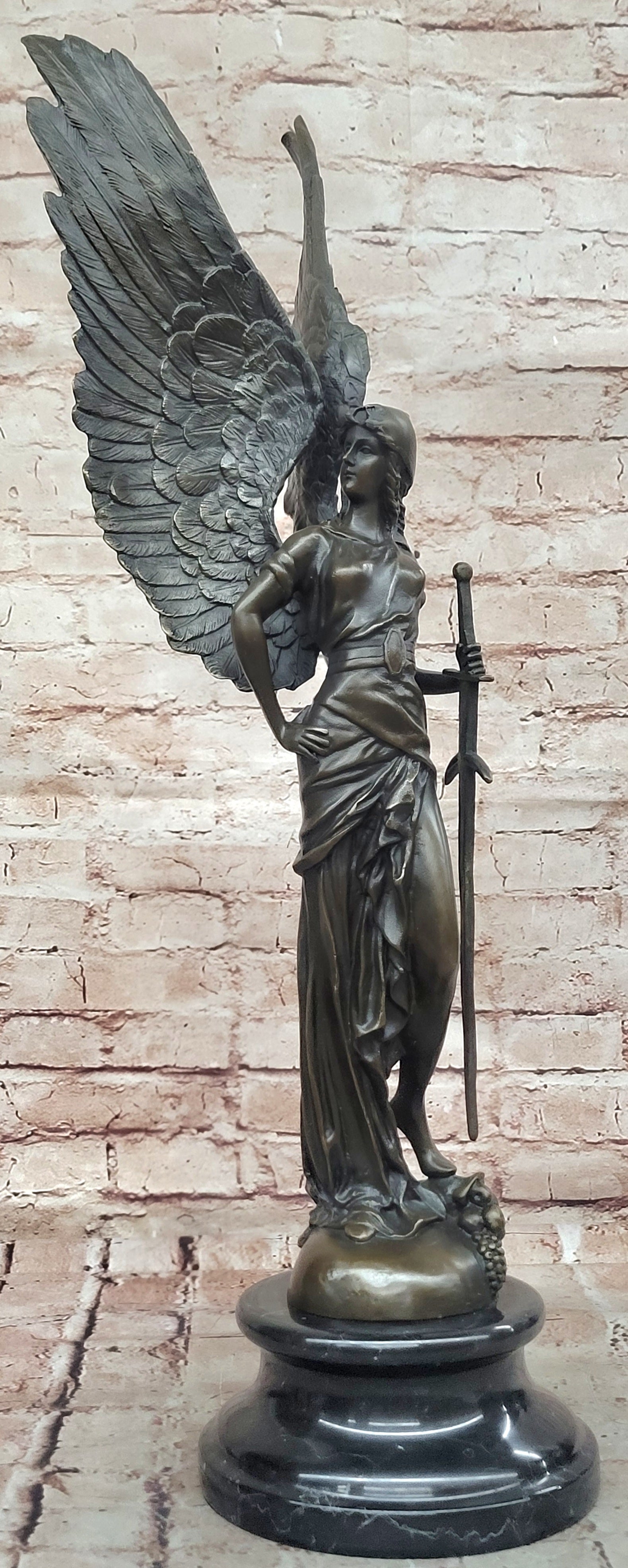 Bronze Sculpture Classic Nike Winged Victory of Samothrace Statue Lost Wax Method