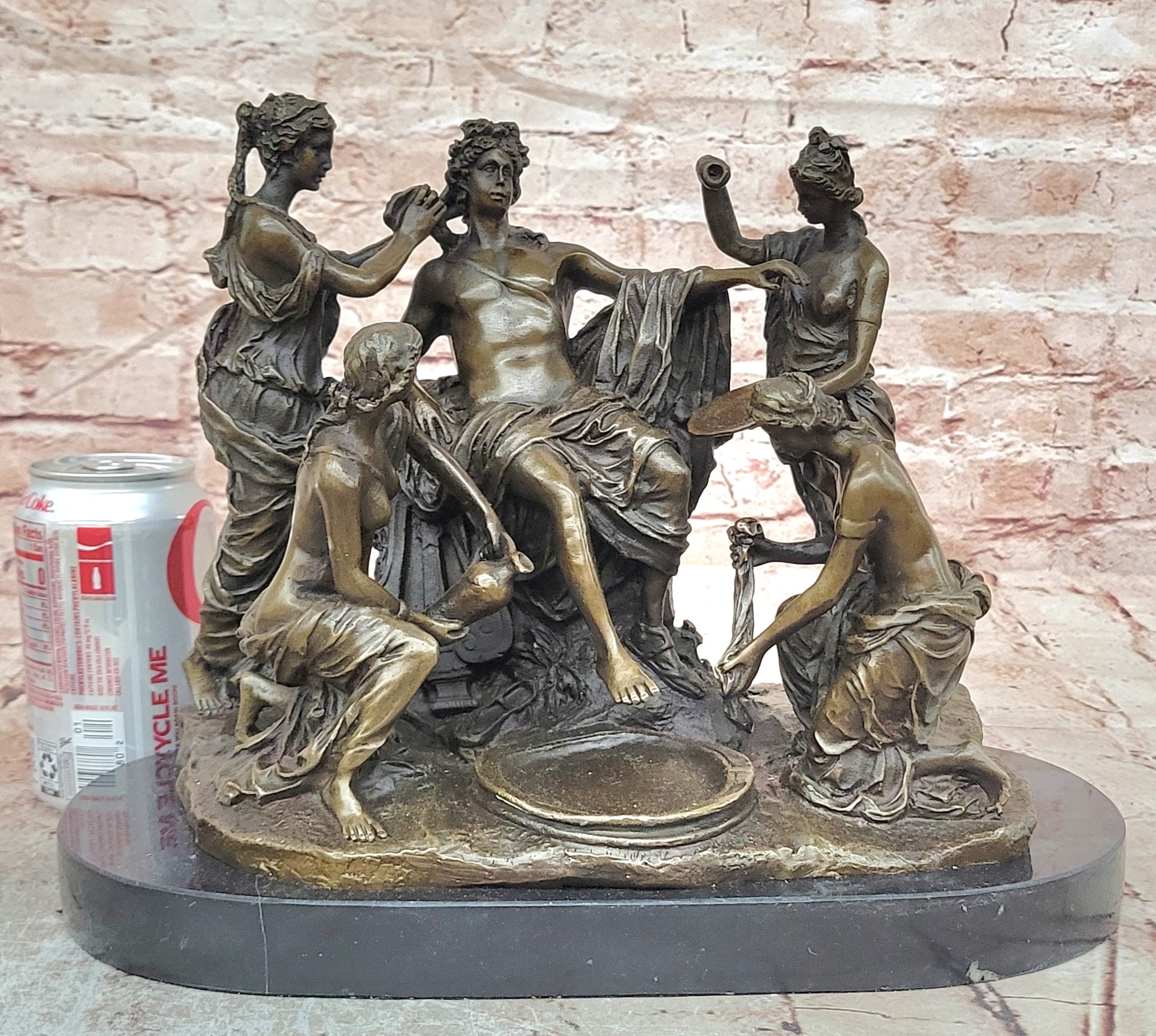Fisher Bronze Mythological Sculpture Apollo and Nymphs Collectible Artwork