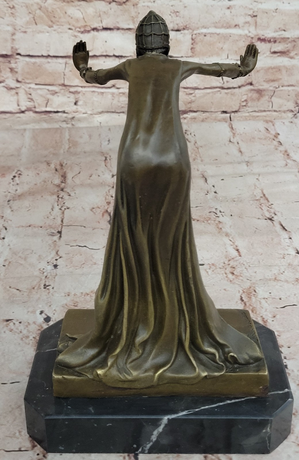 DH CHIPARUS FEMALE DANCER Handcrafted Metal Bronze Sculpture Statue Figurine Art