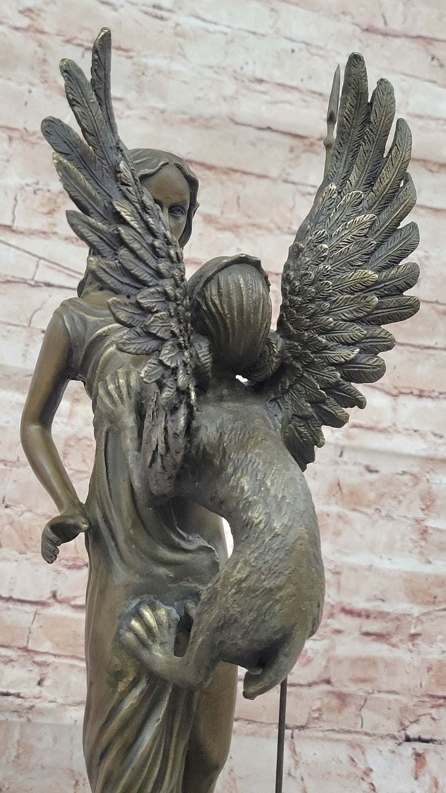 1920s Bronze Large Winged Griffin Art-Deco Home Decor Table Top- Magnificent!
