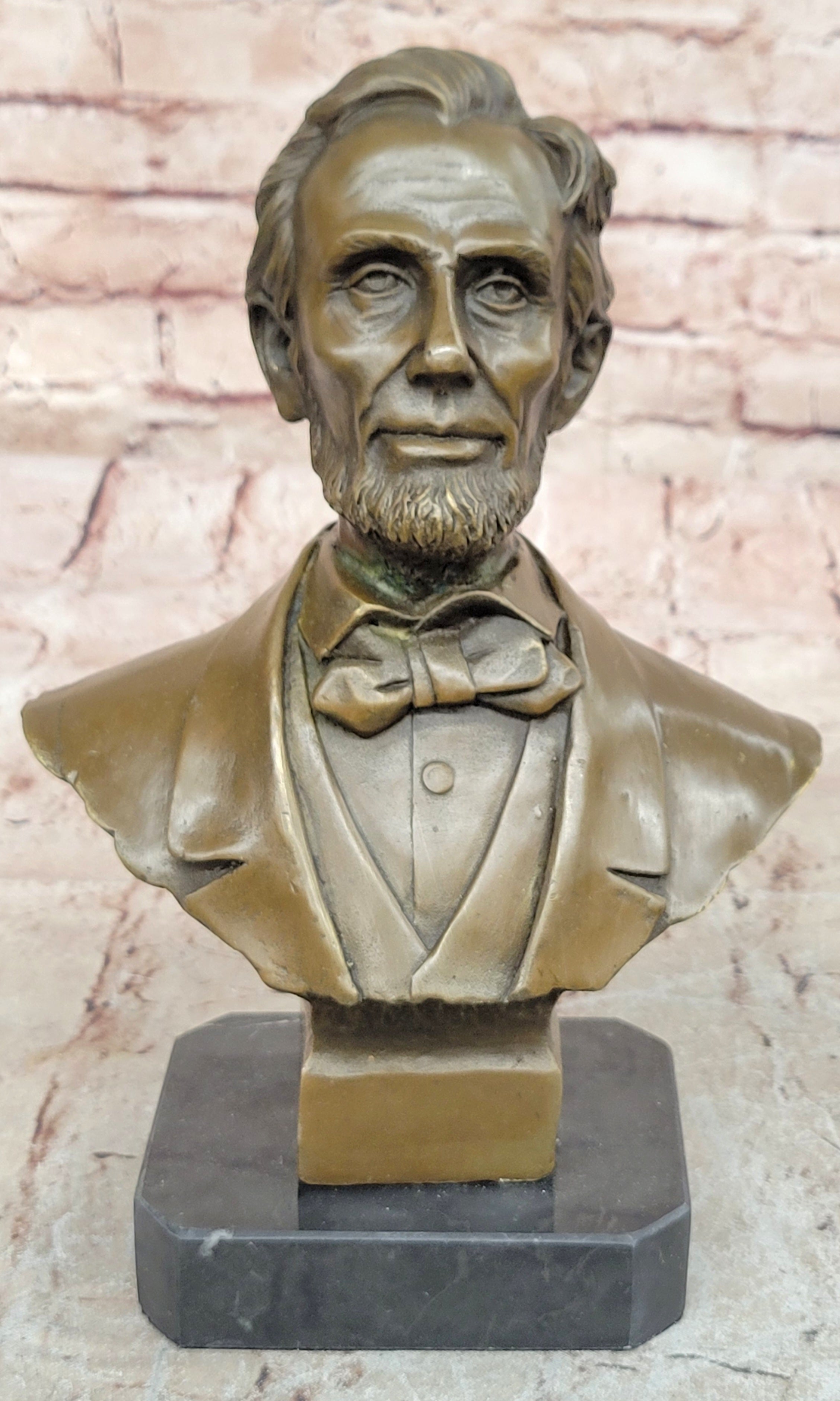 Bronze Abraham Lincoln Abe Presidential Bust Civil War Gettysburg DC art Rare