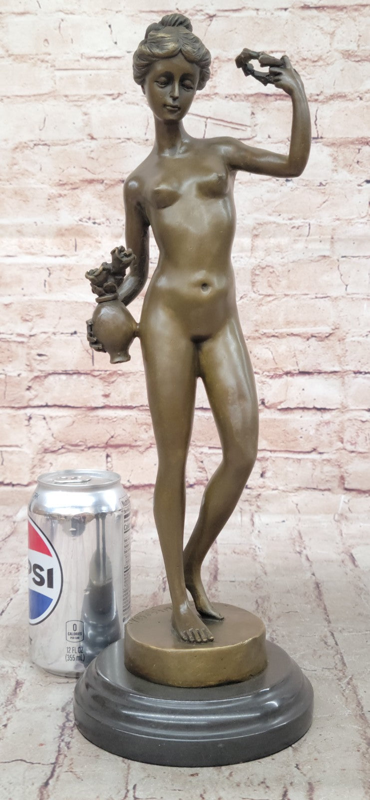ART DECO NUDE DANCER BY FRANCESCHI BRONZE SCULPTURE HOME DECORATION FIGURINE
